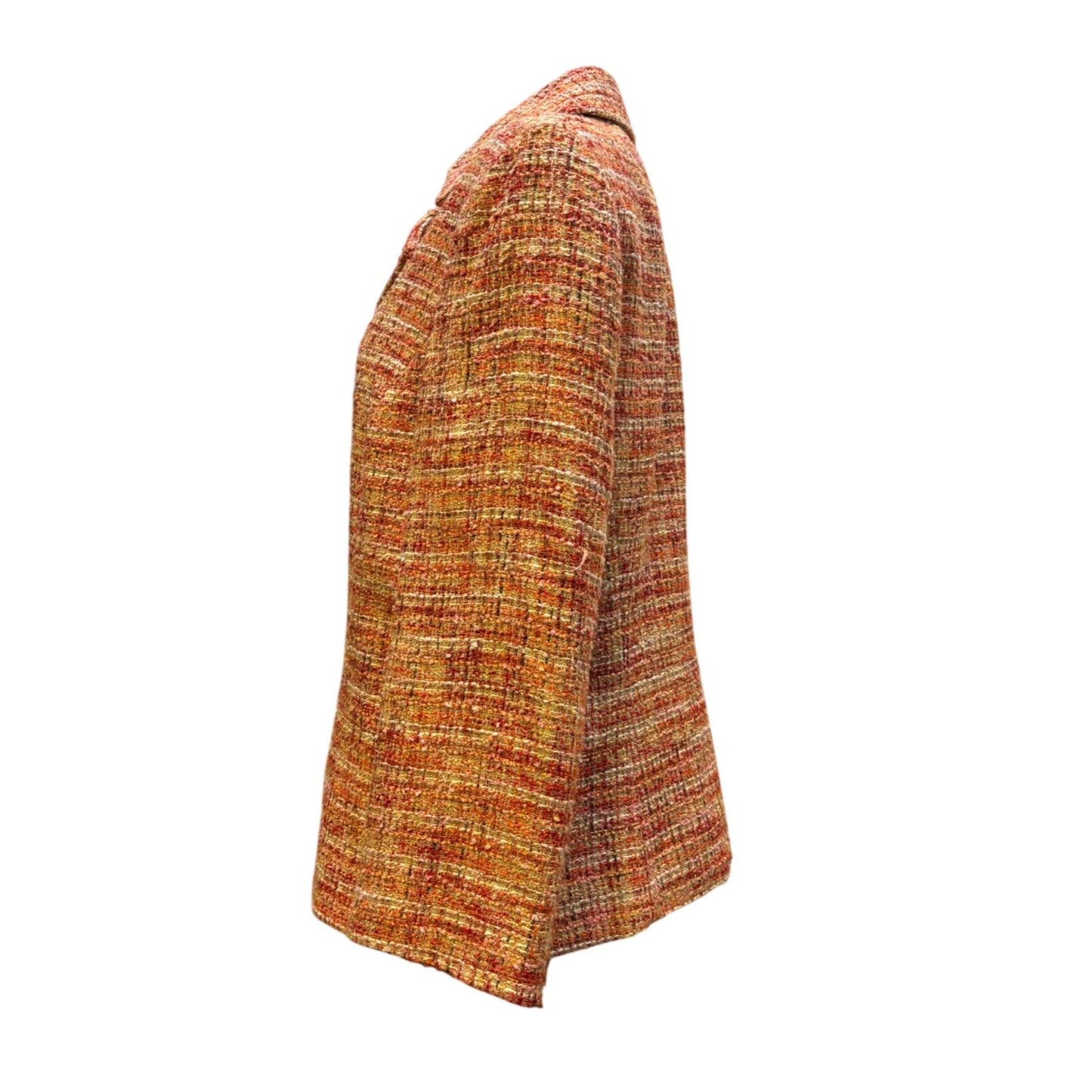 NWT Tahari Arthur S. Levine Tweed Suit Ensemble In Orange Size 16