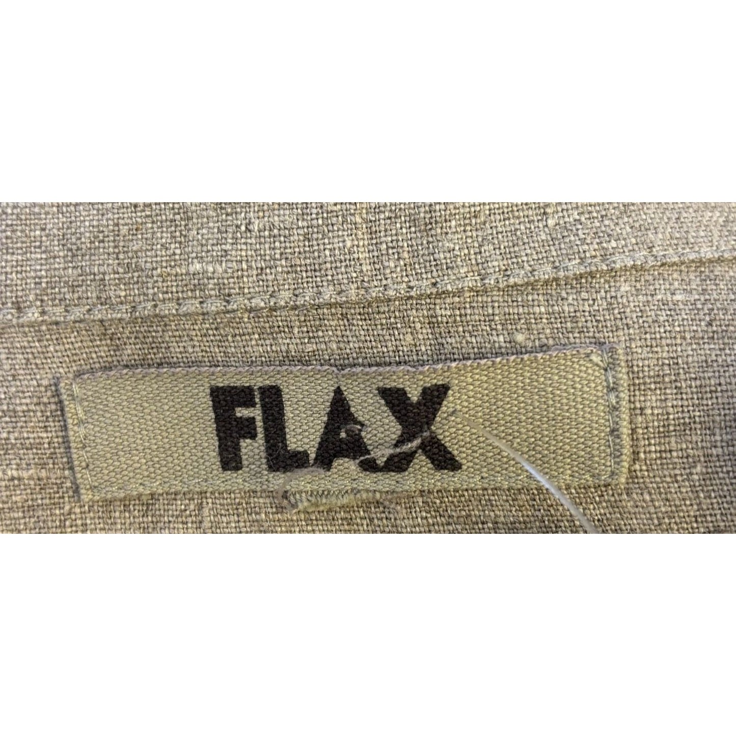 Flax Womens Brown Linen Tunic Blouse 2X