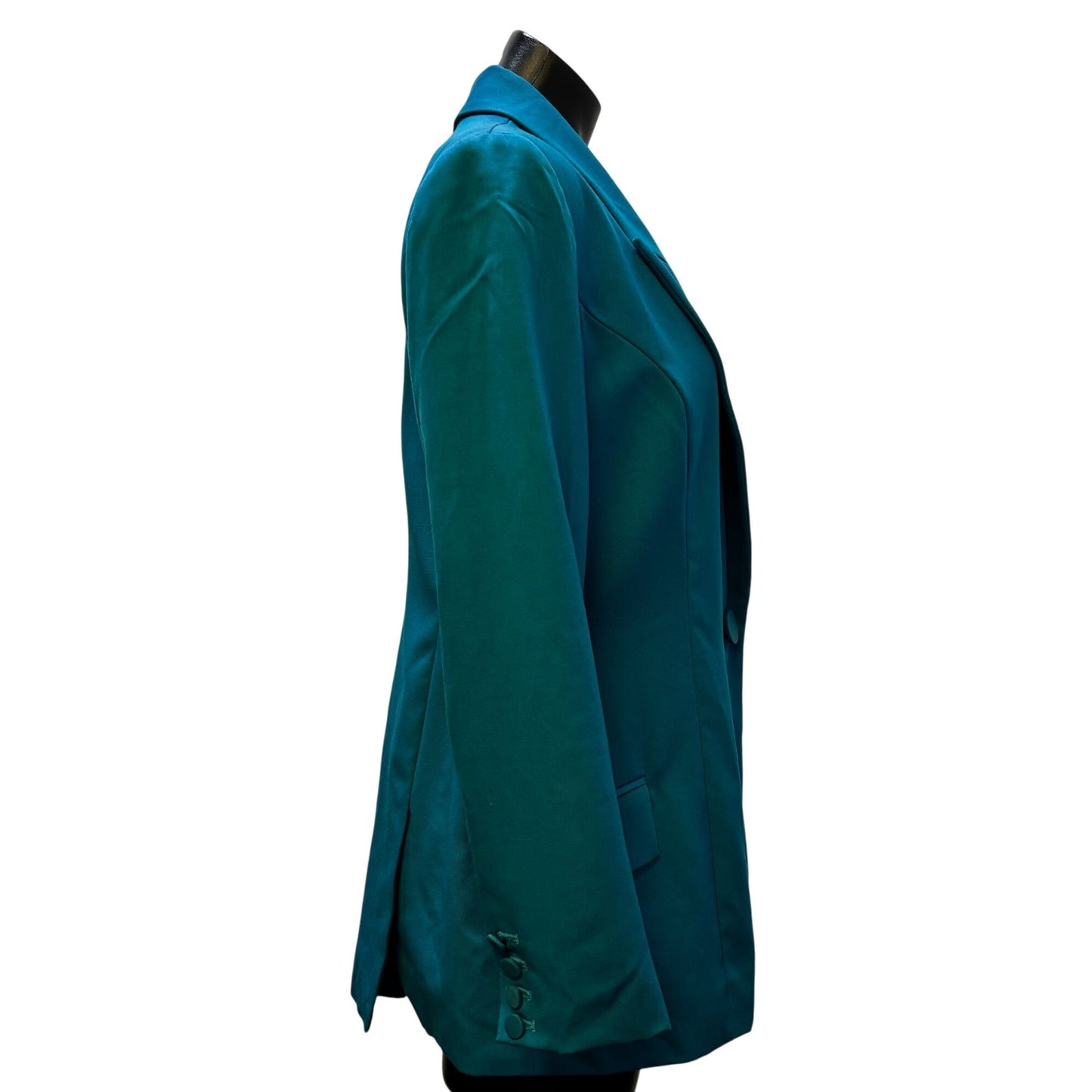 NWT Sergio Hudson Teal Blue Blazer Size 8