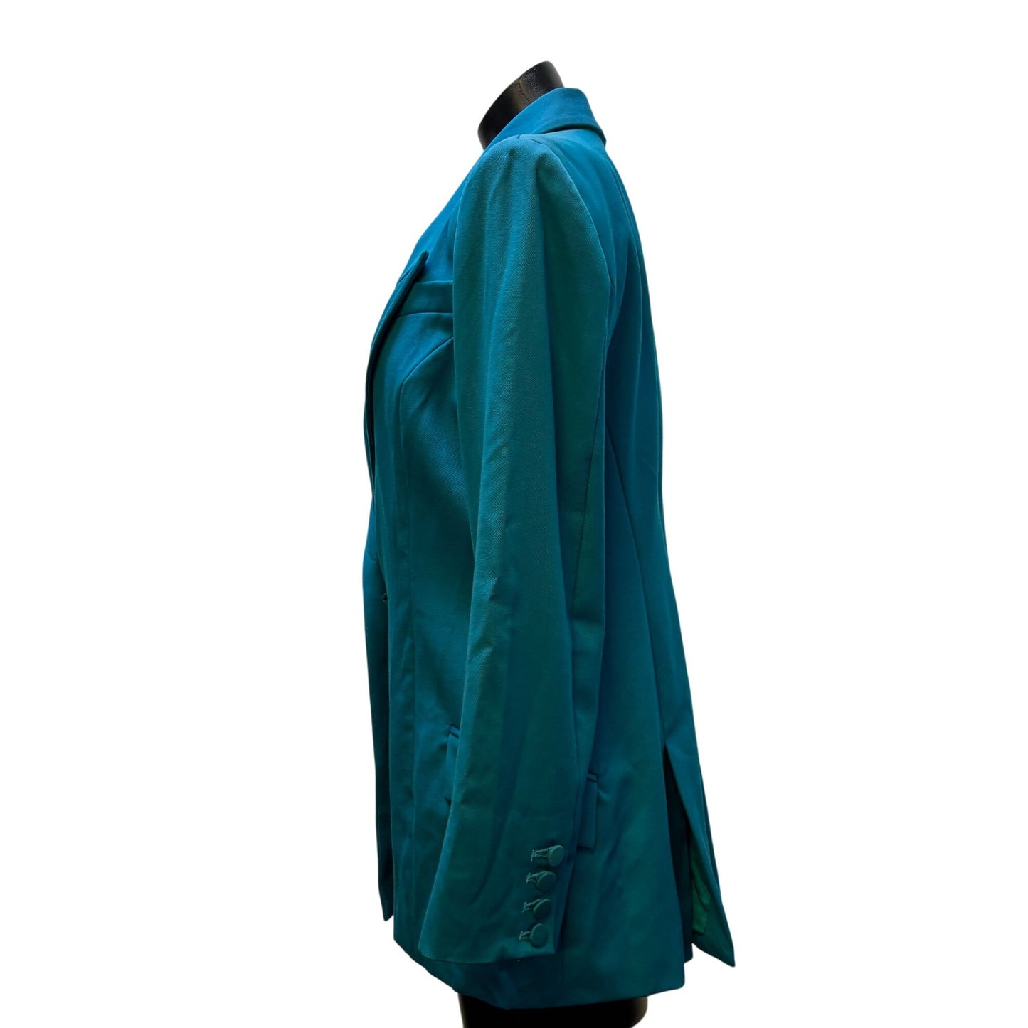 NWT Sergio Hudson Teal Blue Blazer Size 8