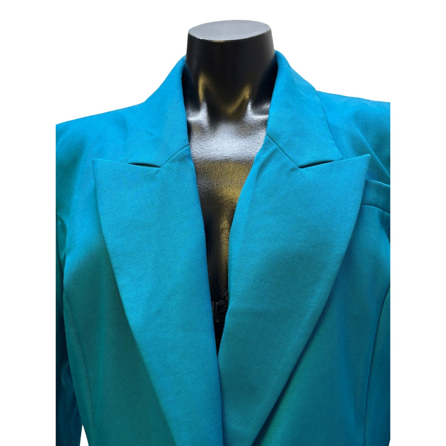 NWT Sergio Hudson Teal Blue Blazer Size 8