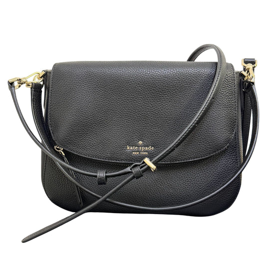 Kate Spade Black Pebbled Leather Crossbody Handbag M