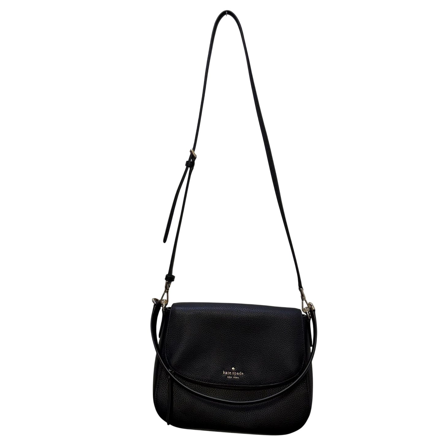 Kate Spade Black Pebbled Leather Crossbody Handbag M