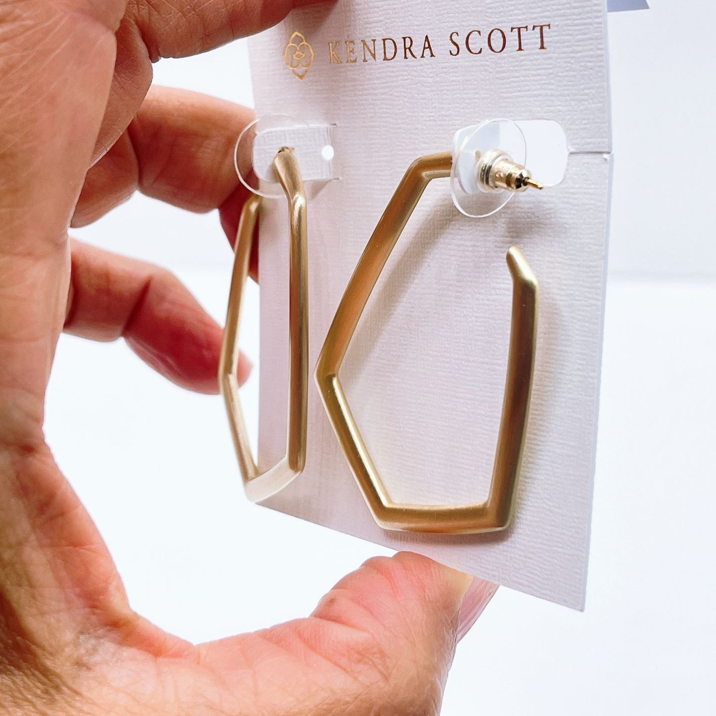 Kendra Scott Gold Geometric Hoop Earrings