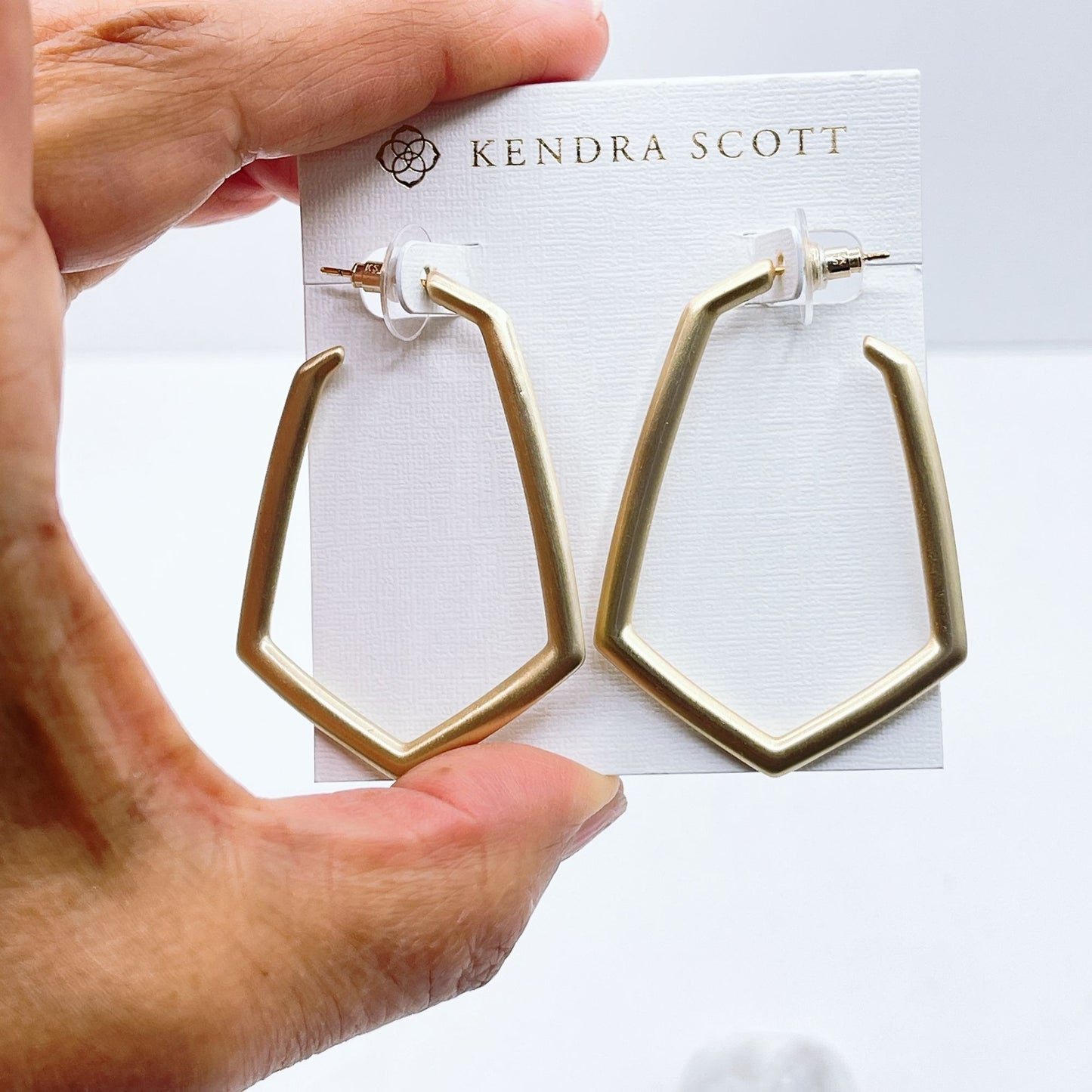 Kendra Scott Gold Geometric Hoop Earrings