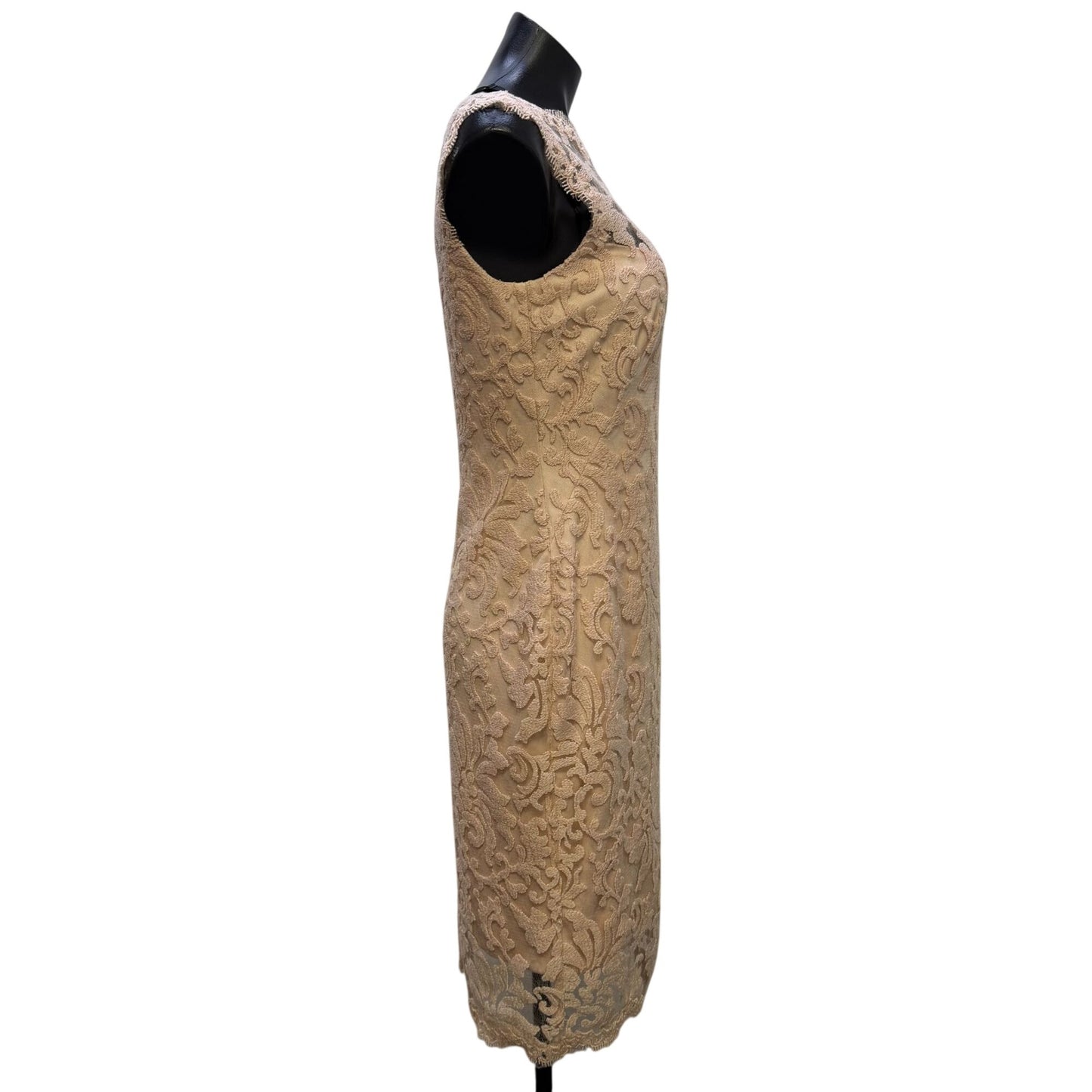 Tadashi Shoji Pink Lace Sleeveless Cocktail Dress Size 6