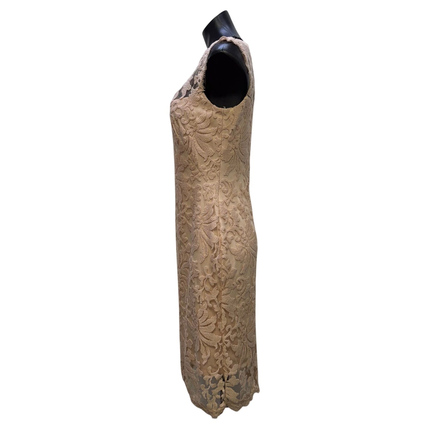 Tadashi Shoji Pink Lace Sleeveless Cocktail Dress Size 6