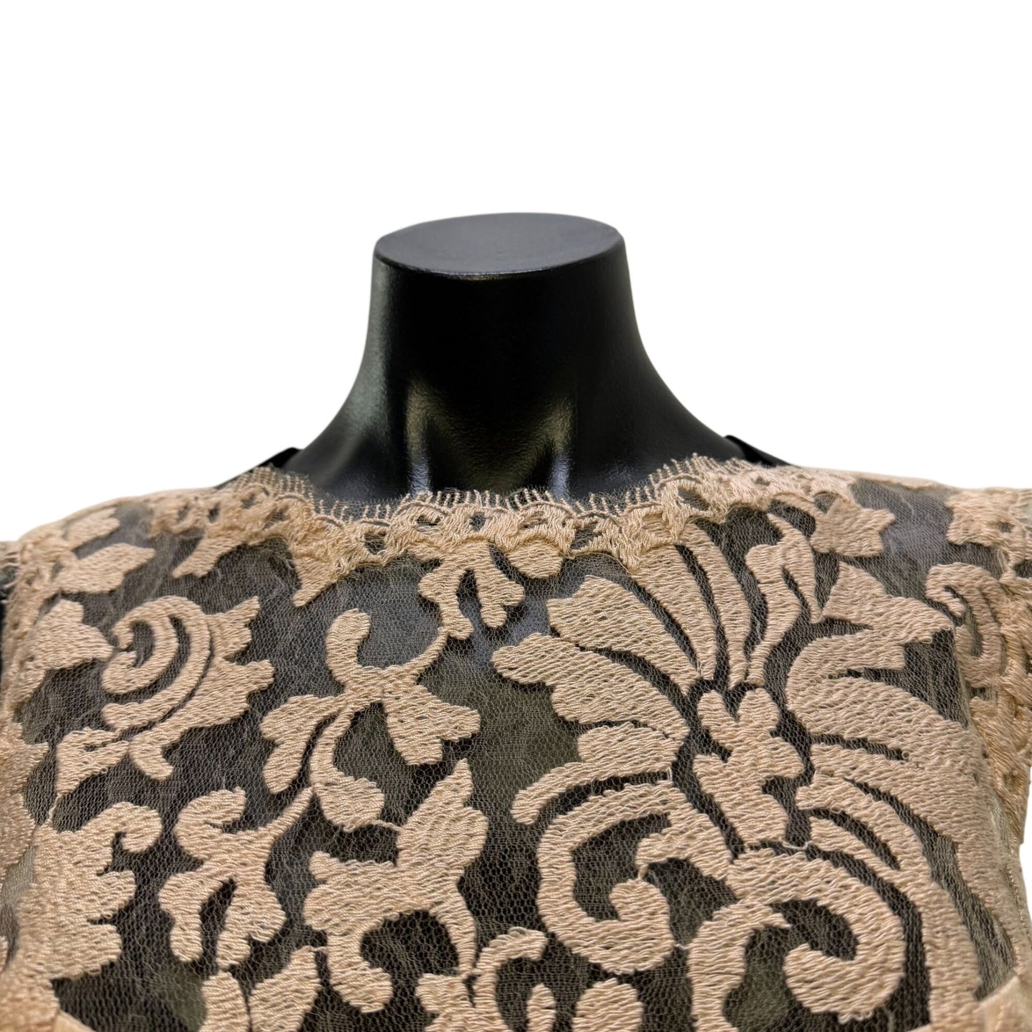 Tadashi Shoji Pink Lace Sleeveless Cocktail Dress Size 6