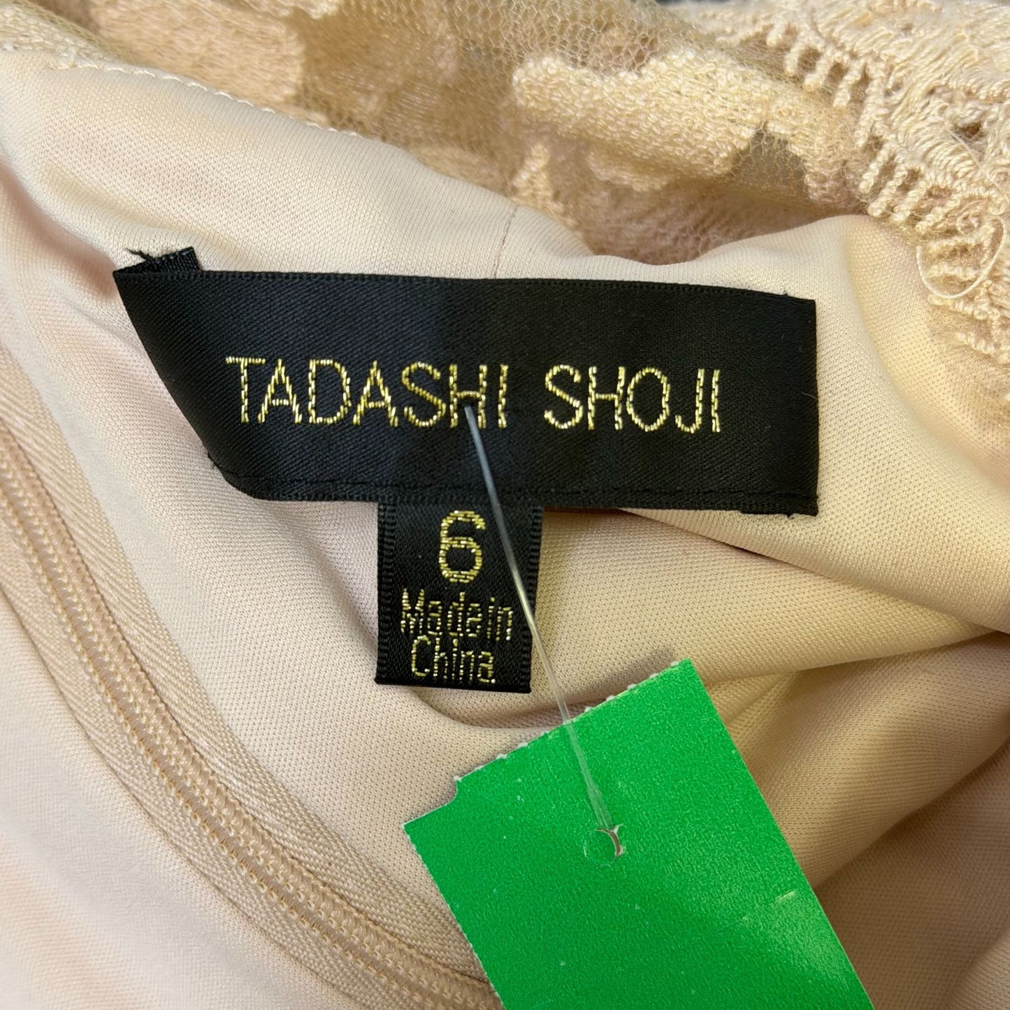 Tadashi Shoji Pink Lace Sleeveless Cocktail Dress Size 6
