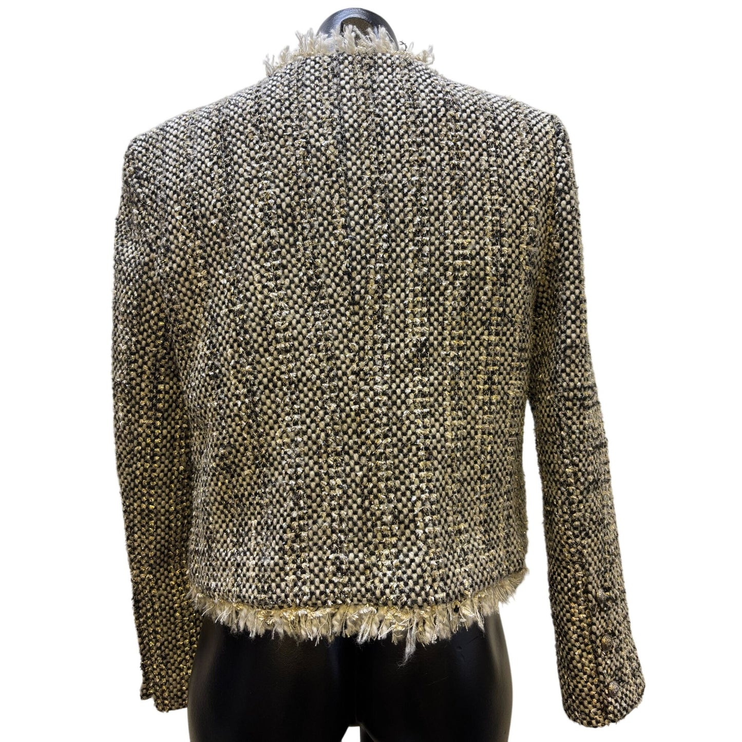 NWT L'agence Tweed Jacket Black & White Size 6