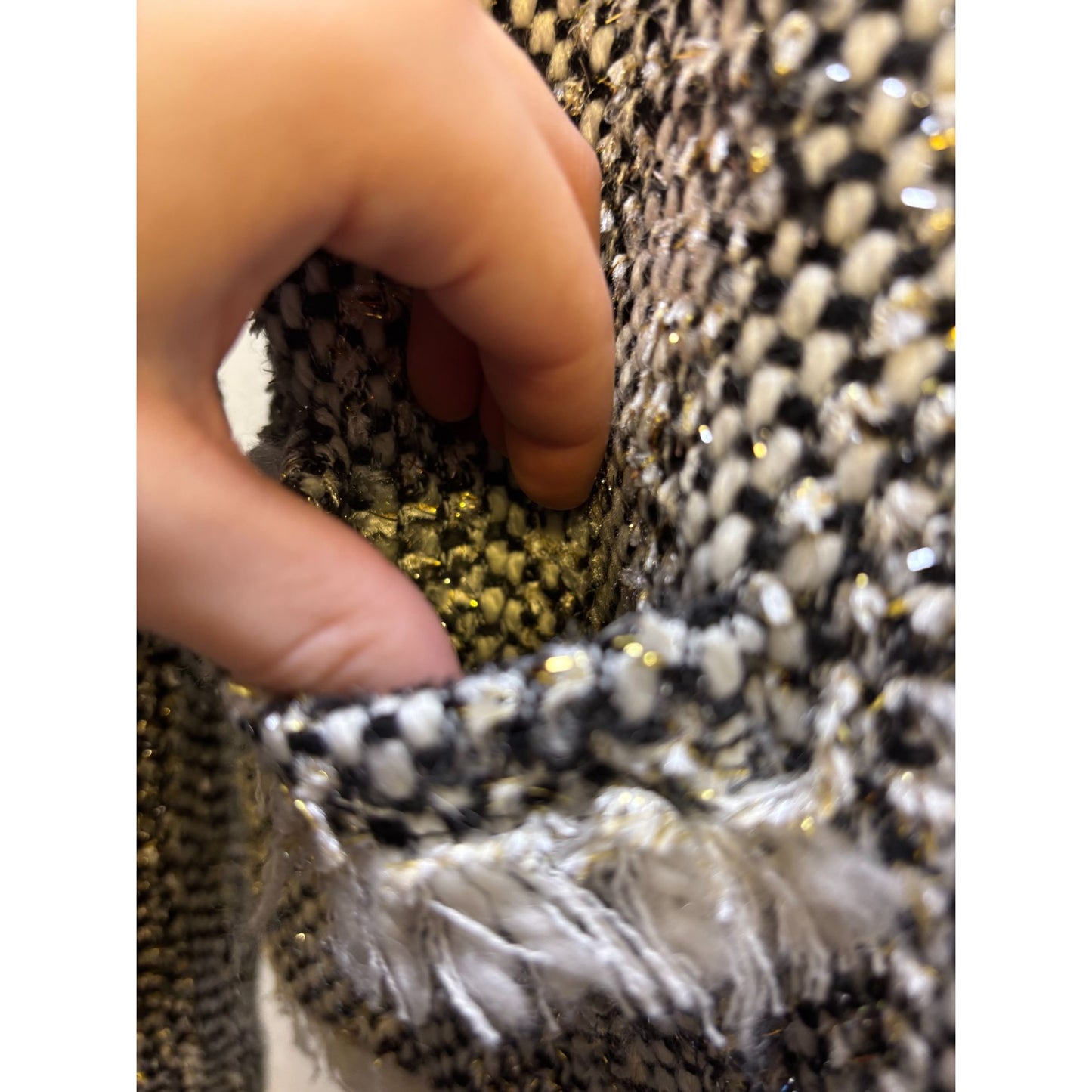 NWT L'agence Tweed Jacket Black & White Size 6