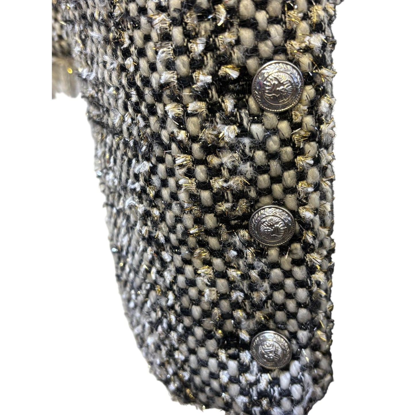 NWT L'agence Tweed Jacket Black & White Size 6