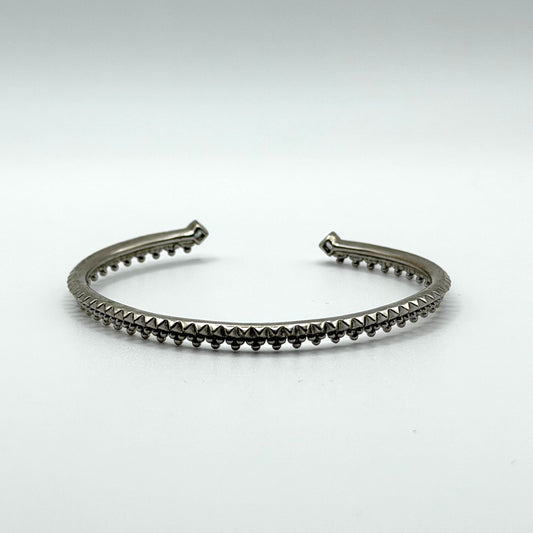 Kendra Scott Silver Plated Cuff Bracelet With Square Crystal Accents