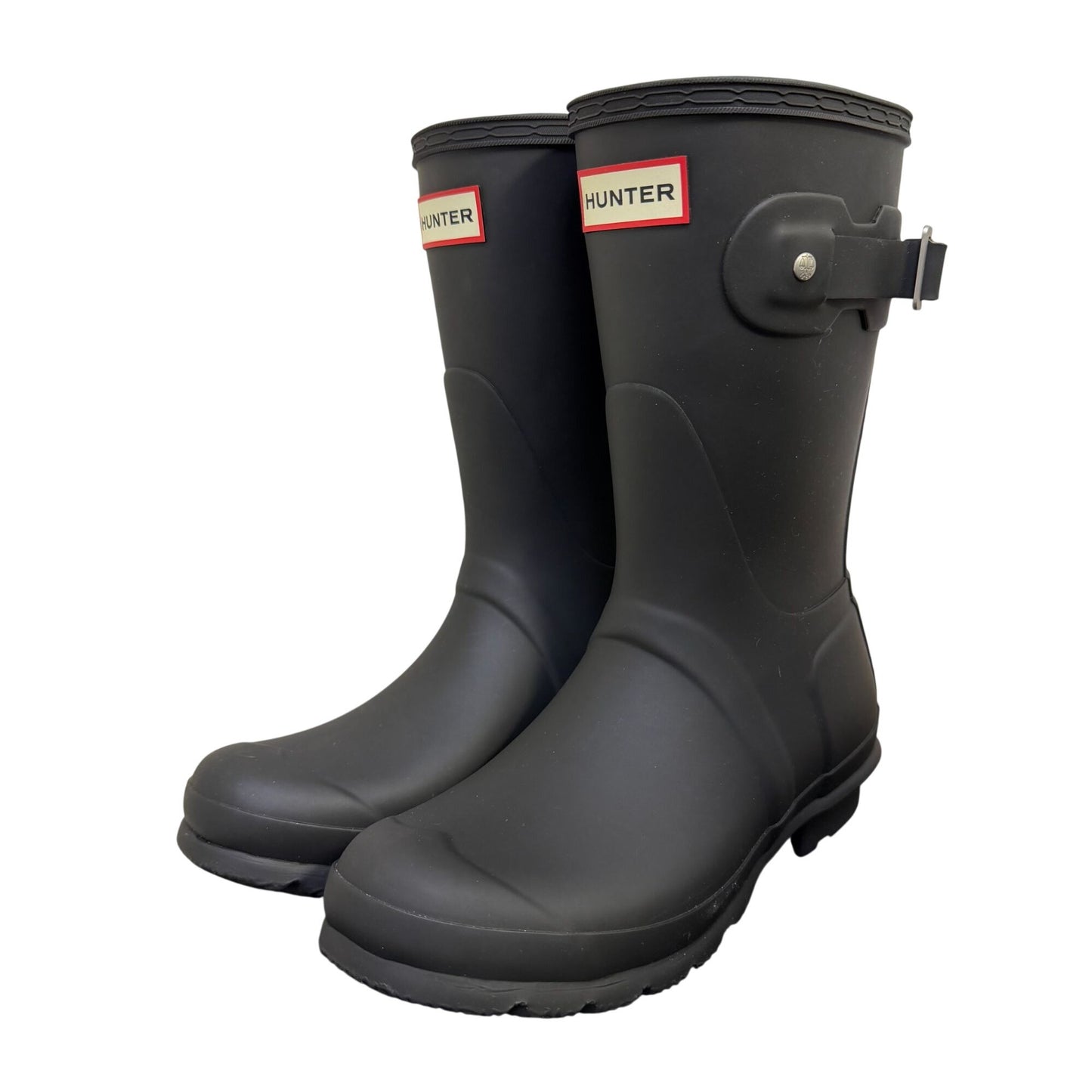 Hunter Original Short Black Rain Boots Size 6