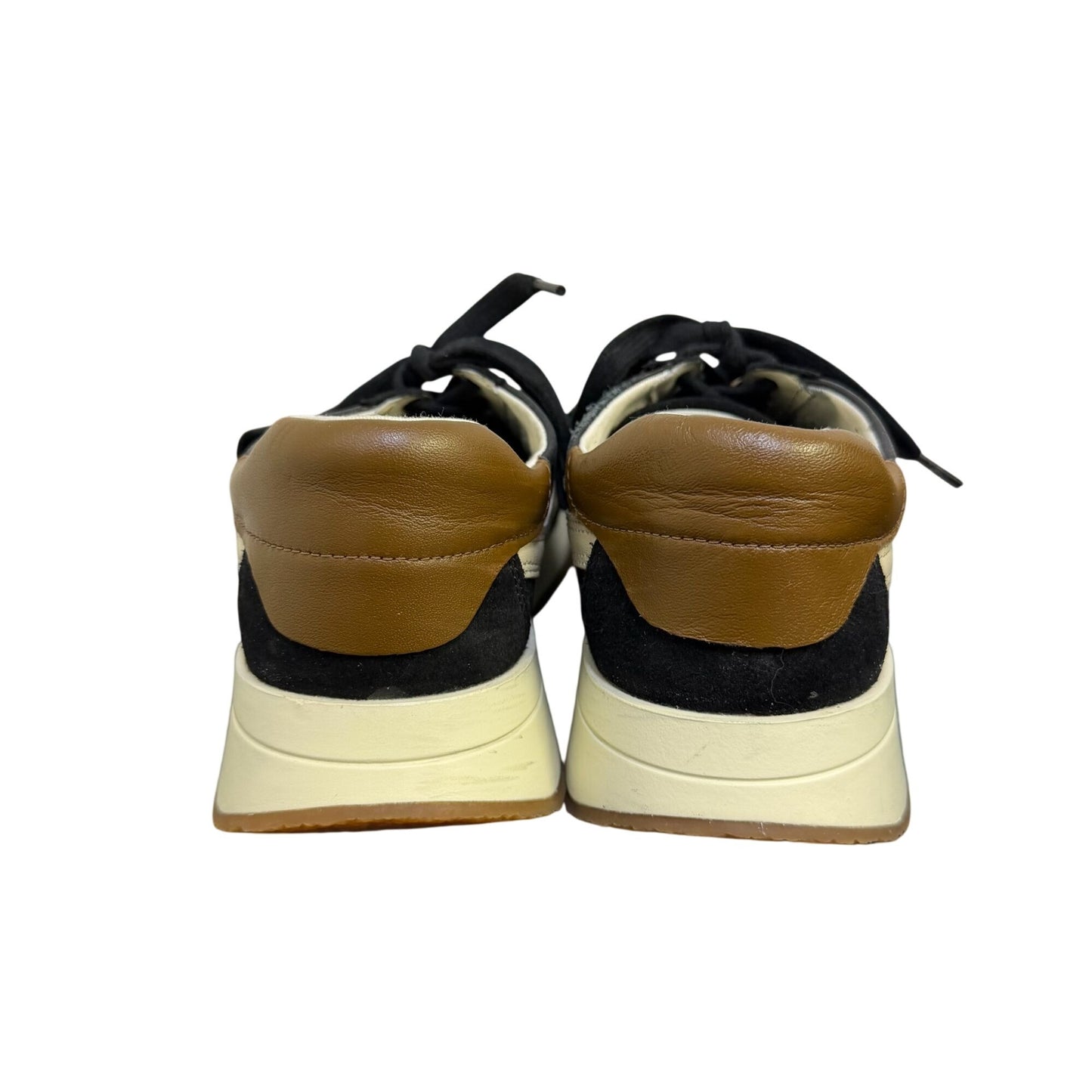 Vince Black & Beige Low Top Sneakers Size 7.5