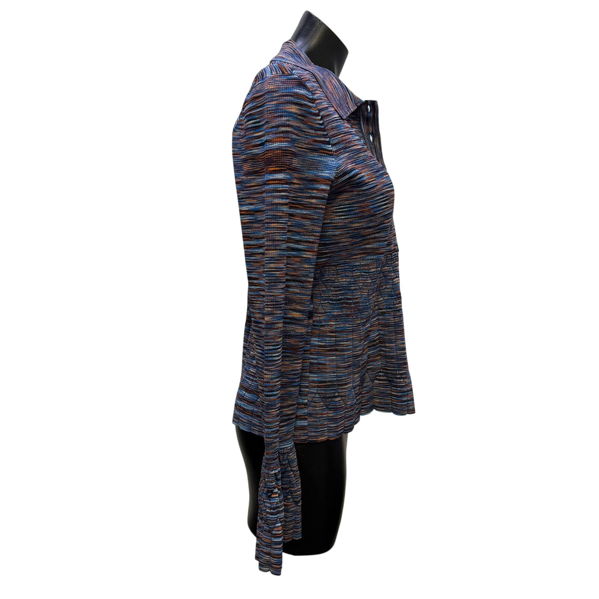 Jonathan Simkhai Multicolor Long Sleeve Smocked Blouse L