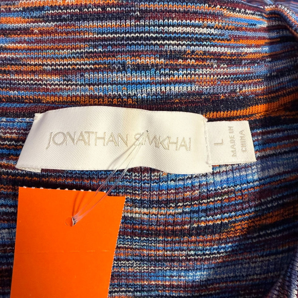 Jonathan Simkhai Multicolor Long Sleeve Smocked Blouse L