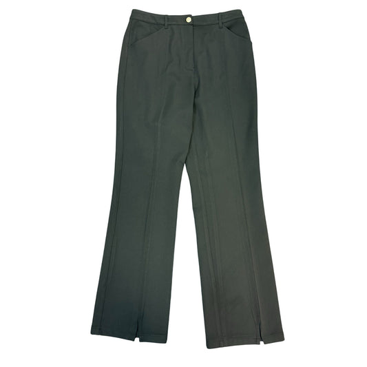 St. John Collection By Marie Gray Black Slit-Hem Pants Size 10