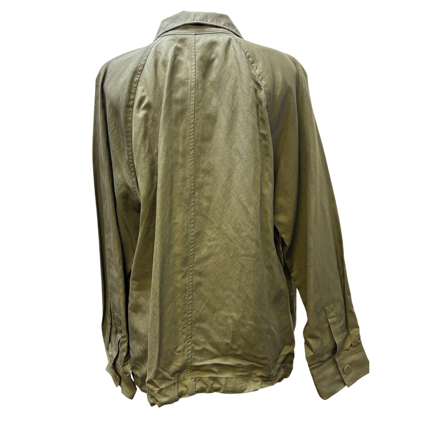 NWT Eileen Fisher Green Linen Blend Jacket Size L