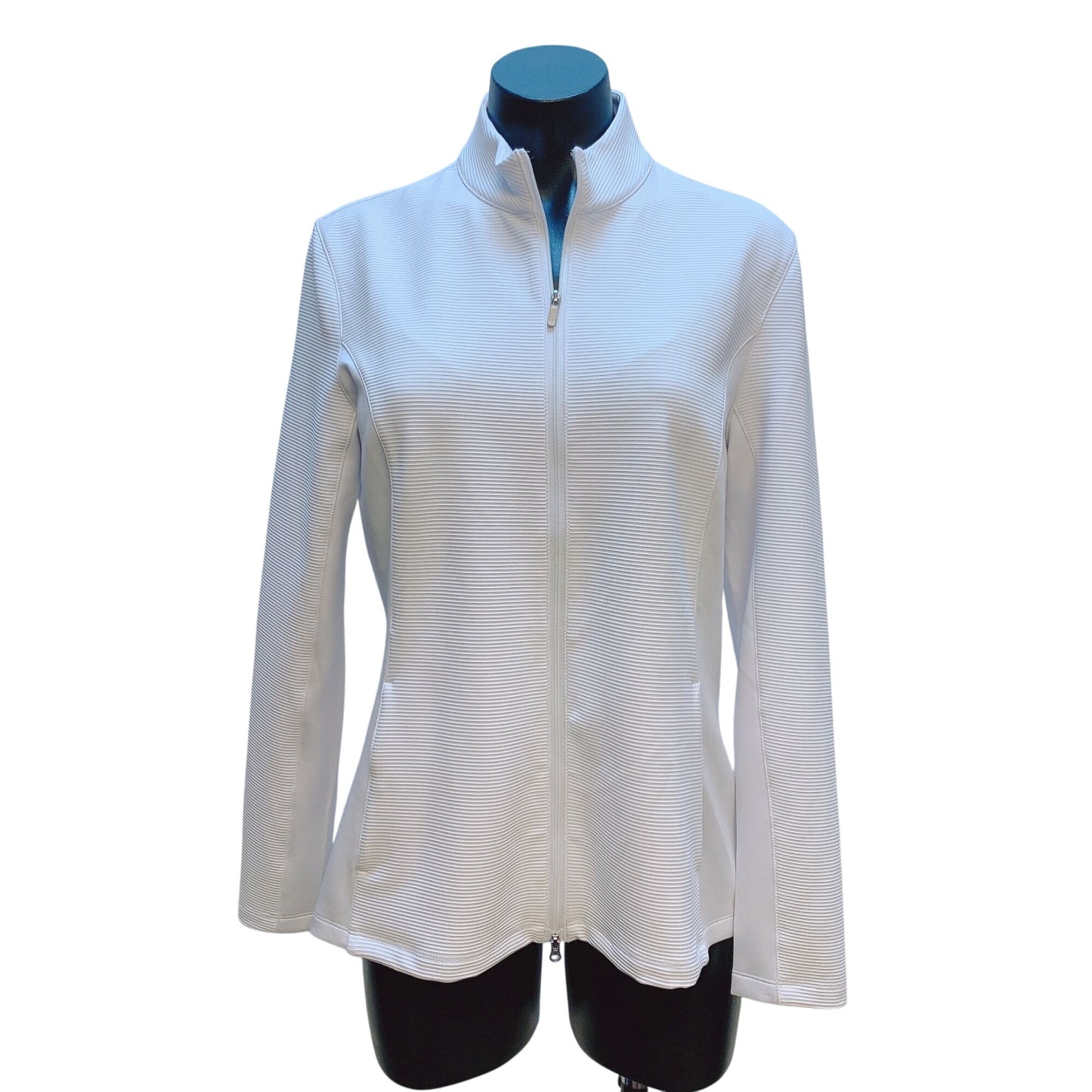 NWT Greg Norman White Full-Zip Jacket M