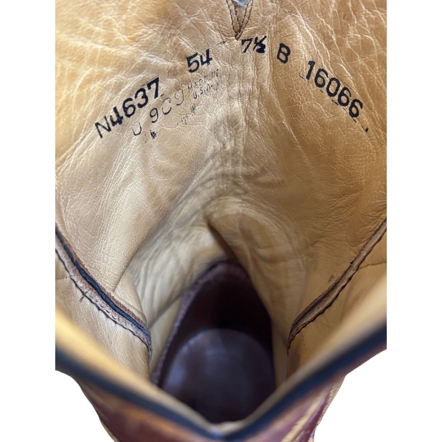 Lucchese Brown Leather Western Boots Size 7.5