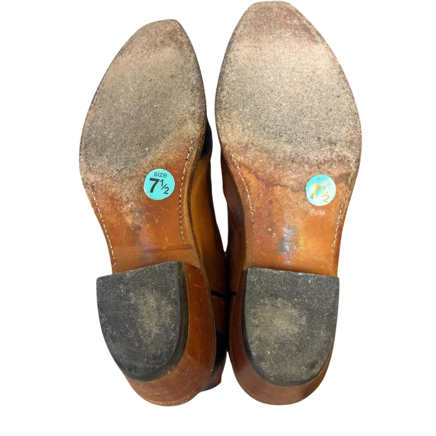 Lucchese Brown Leather Western Boots Size 7.5