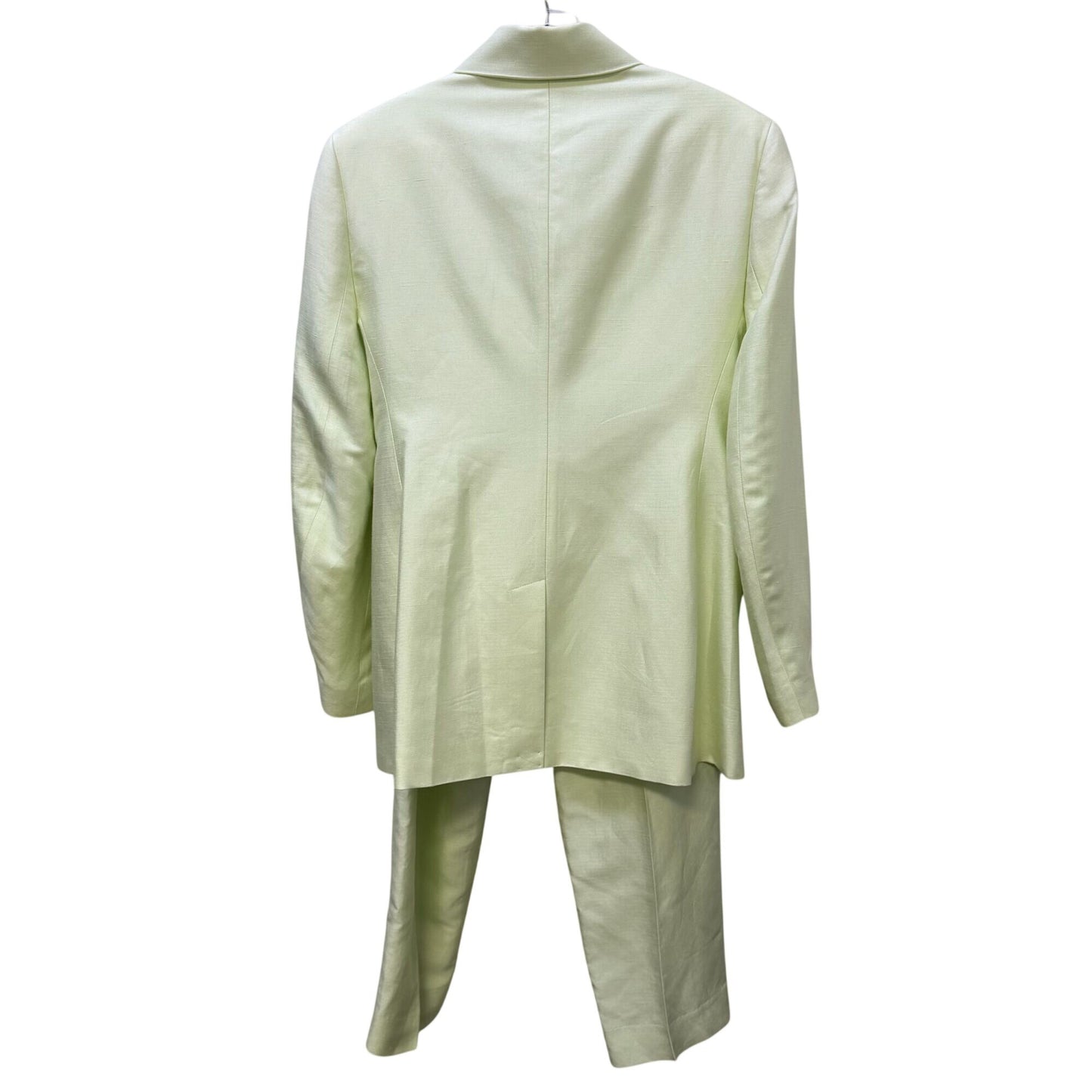 NWT Banana Republic Petite Lime Green Pantsuit Set Blazer & Trousers 4