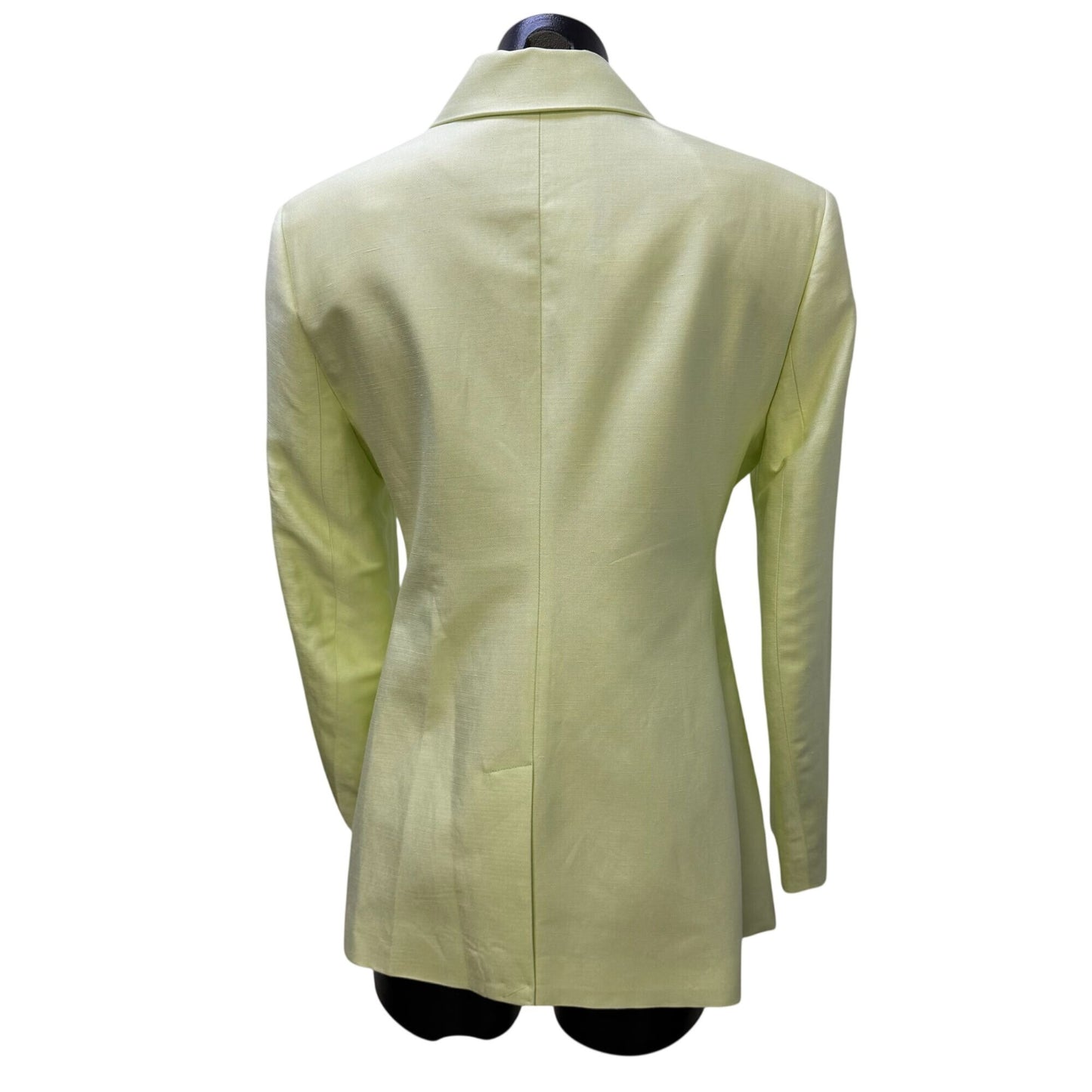 NWT Banana Republic Petite Lime Green Pantsuit Set Blazer & Trousers 4