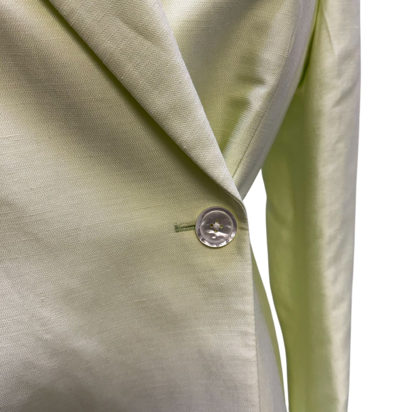 NWT Banana Republic Petite Lime Green Pantsuit Set Blazer & Trousers 4