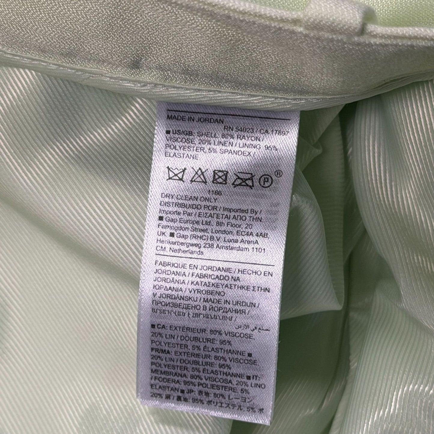 NWT Banana Republic Petite Lime Green Pantsuit Set Blazer & Trousers 4