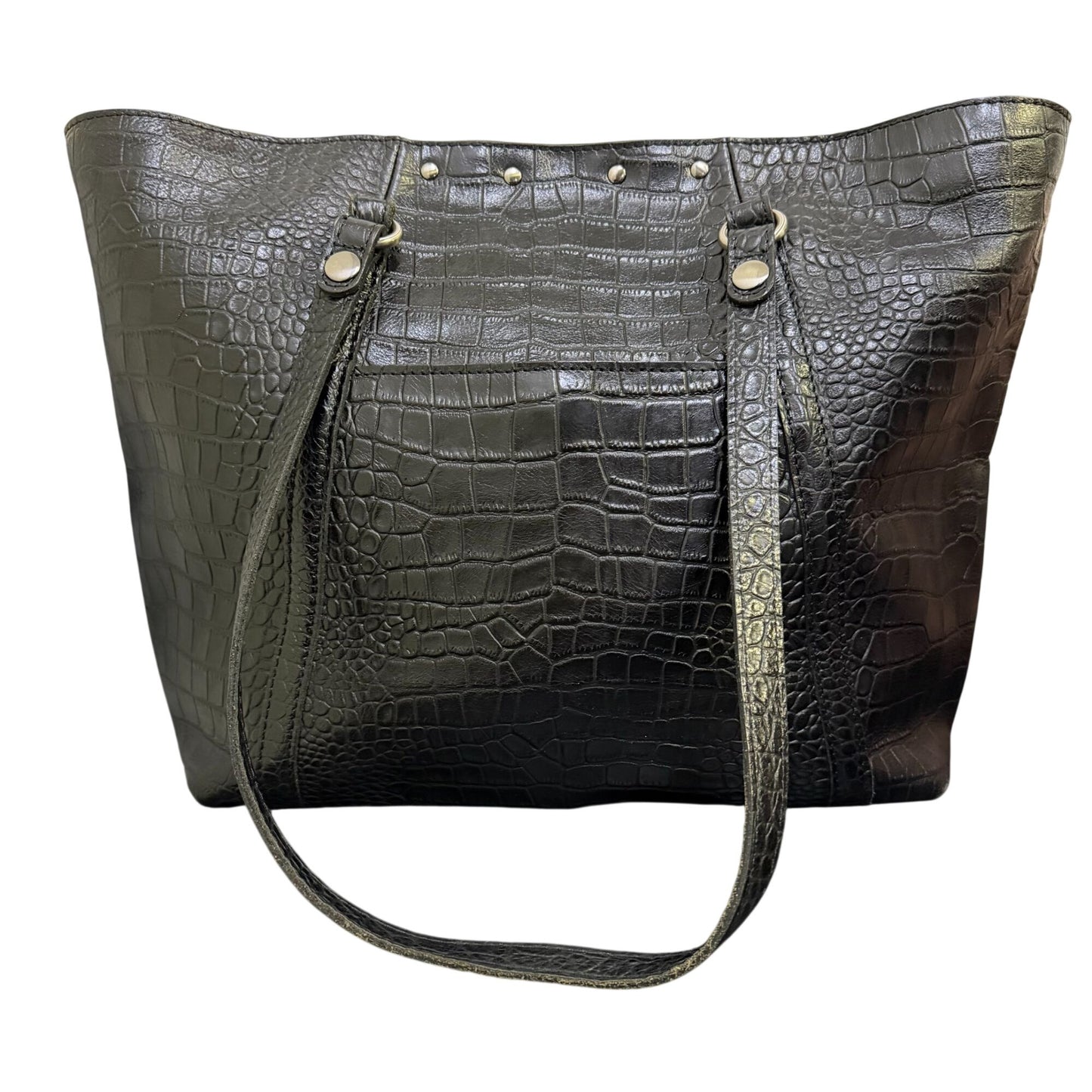 Patricia Nash Black Tote Bag With Double Shoulder Straps