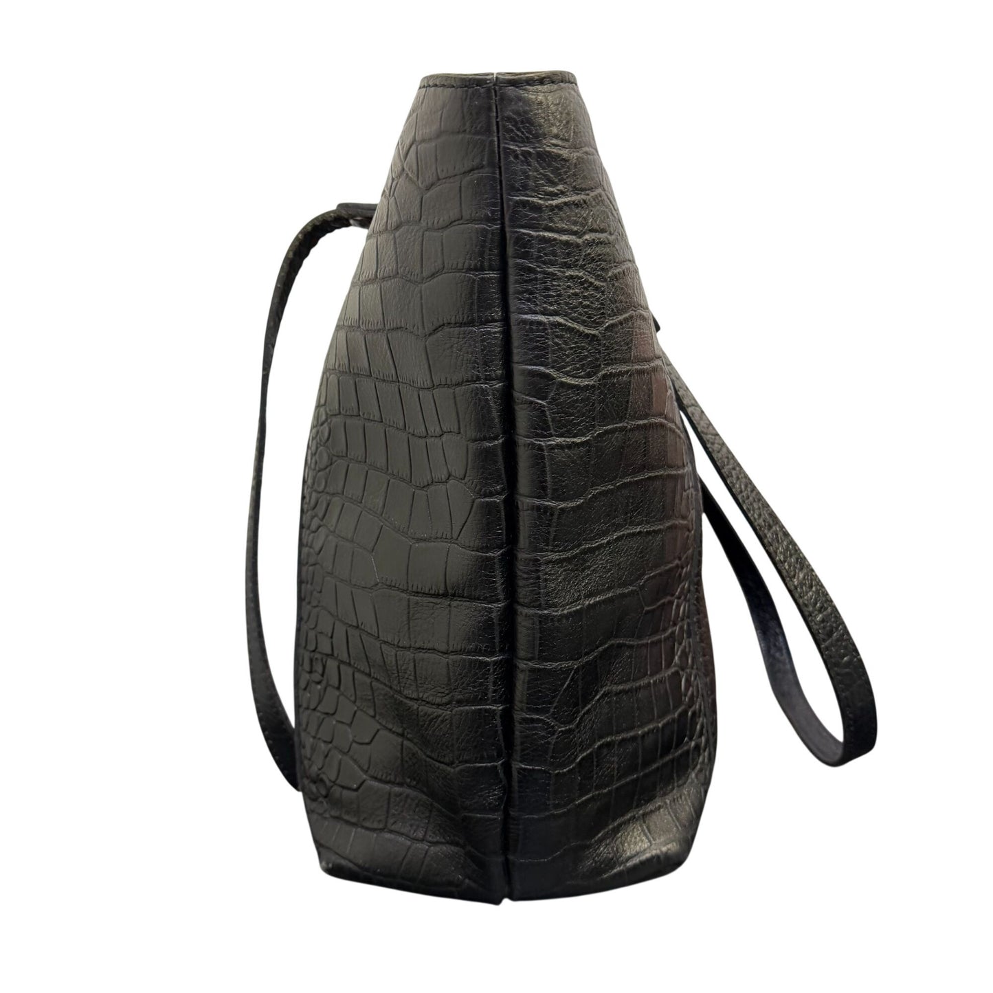 Patricia Nash Black Tote Bag With Double Shoulder Straps