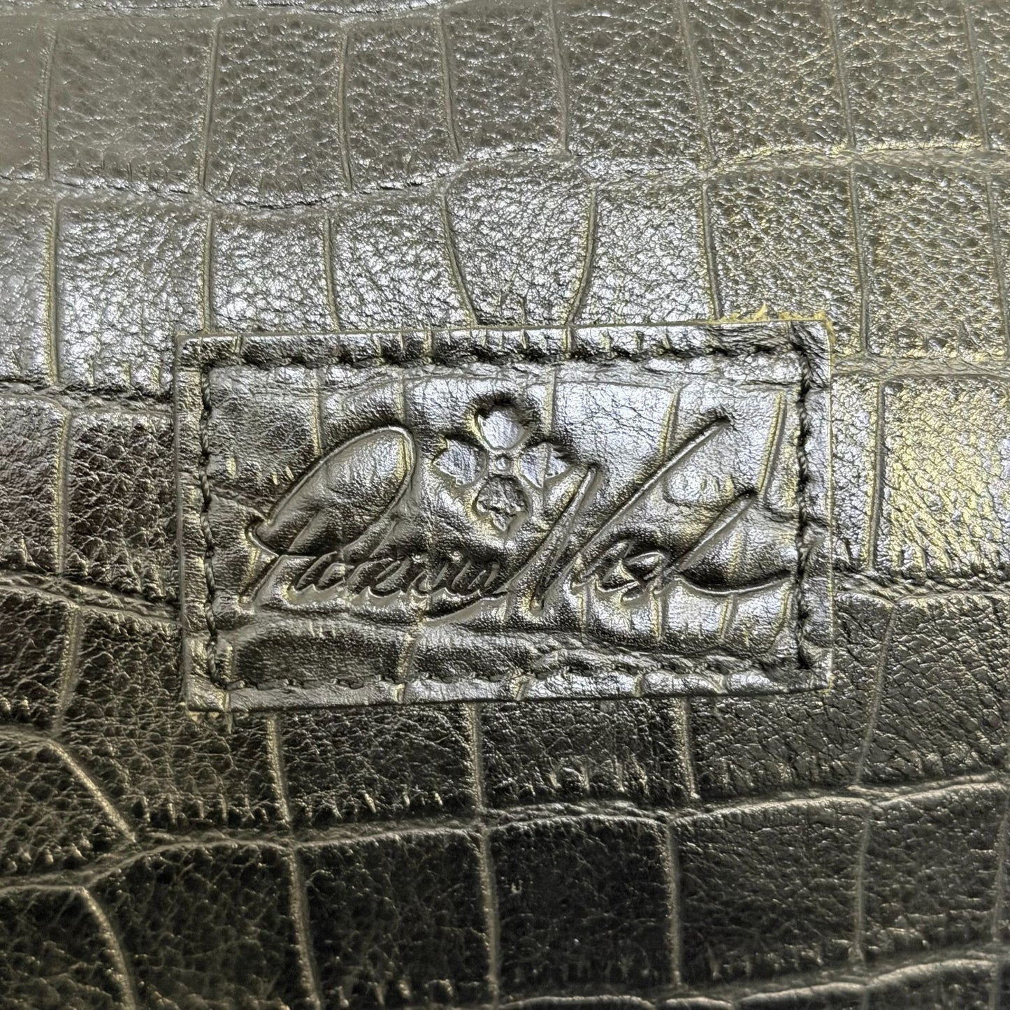 Patricia Nash Black Tote Bag With Double Shoulder Straps