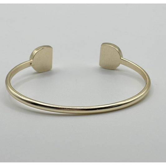 Kendra Scott Gold Tone Cuff Bracelet With Blue Stone Insets