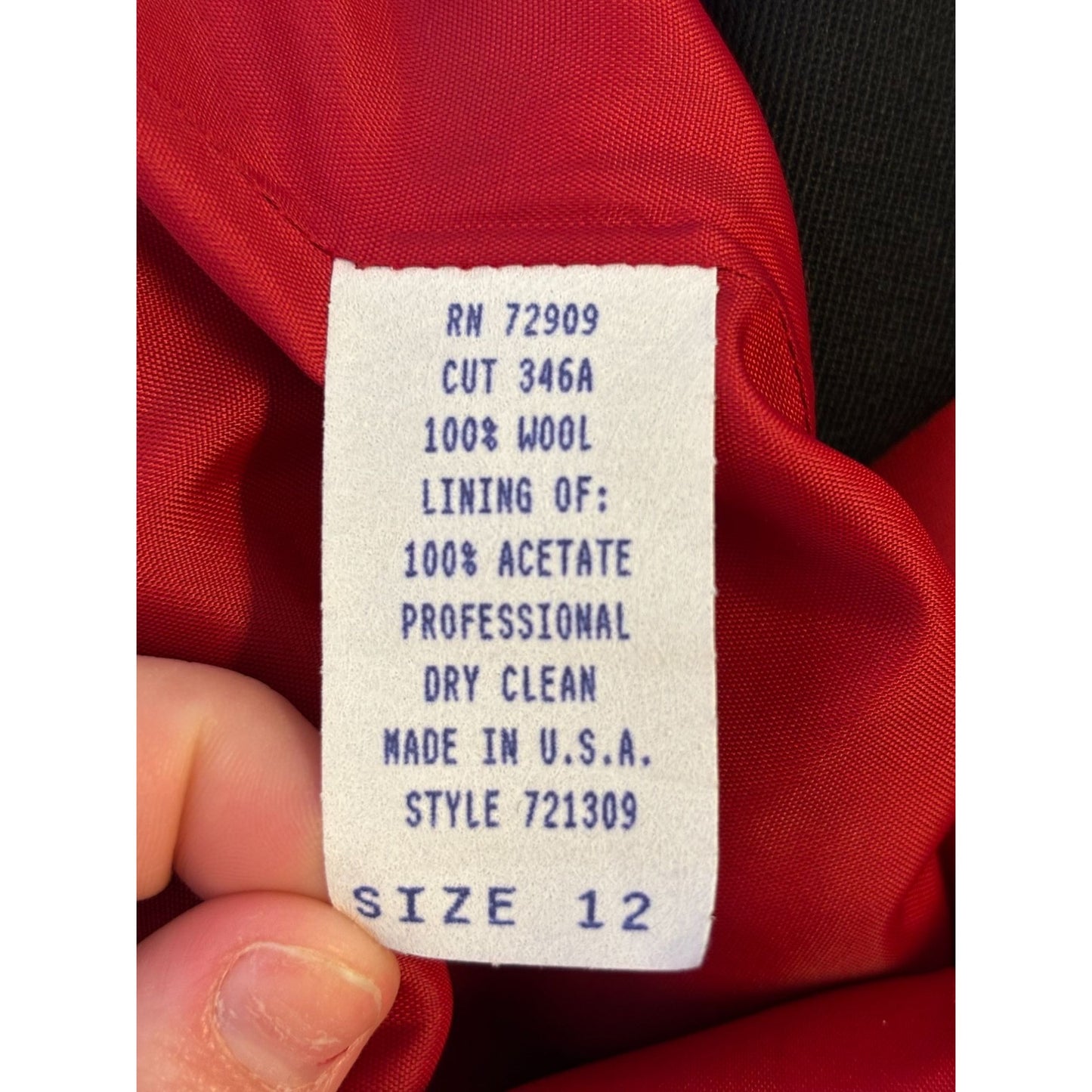 Hairston Roberson Rodeo Jacket Black Embroidered Front Button Size 12