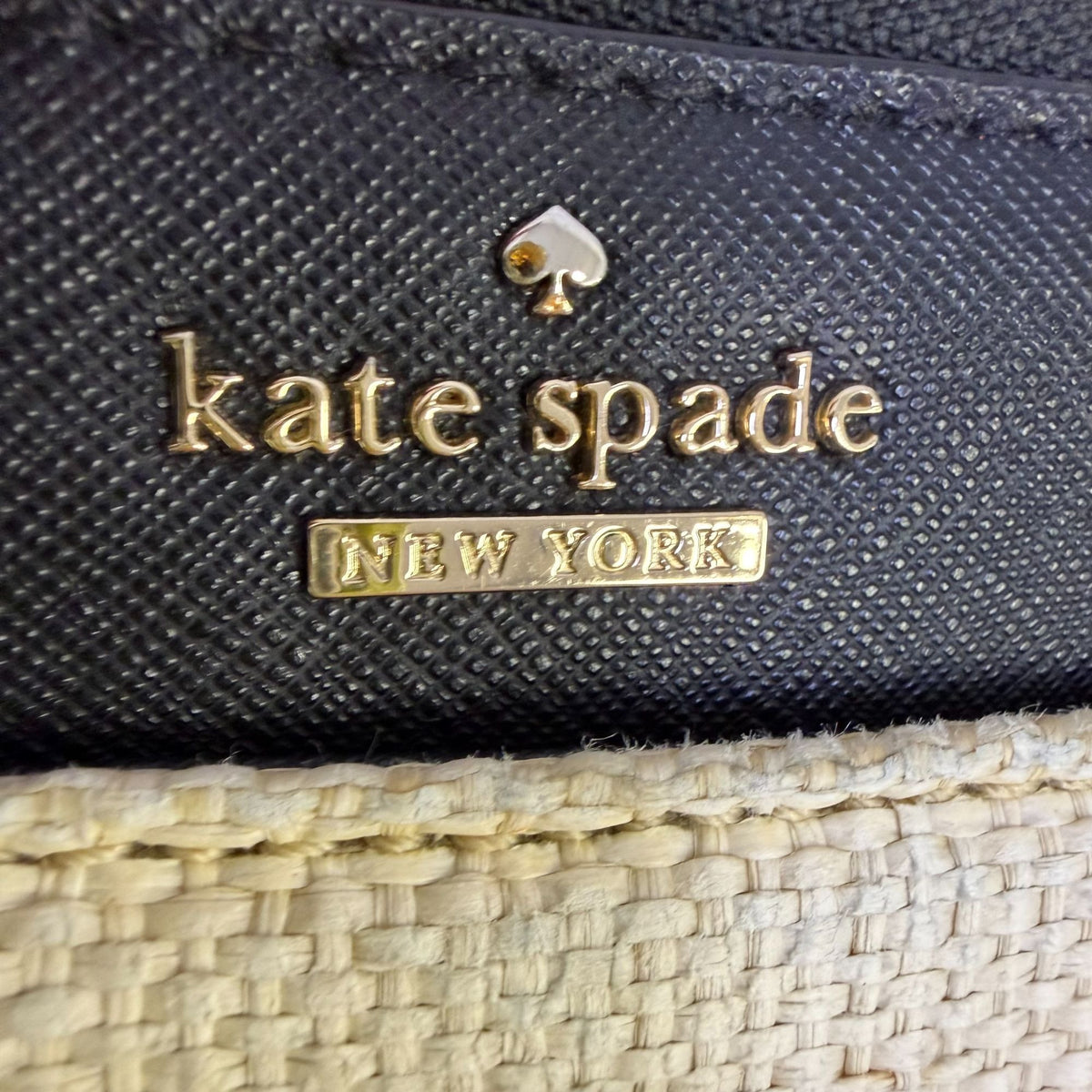 Kate Spade Crossbody Bag Black & Cream With Adjustable Strap