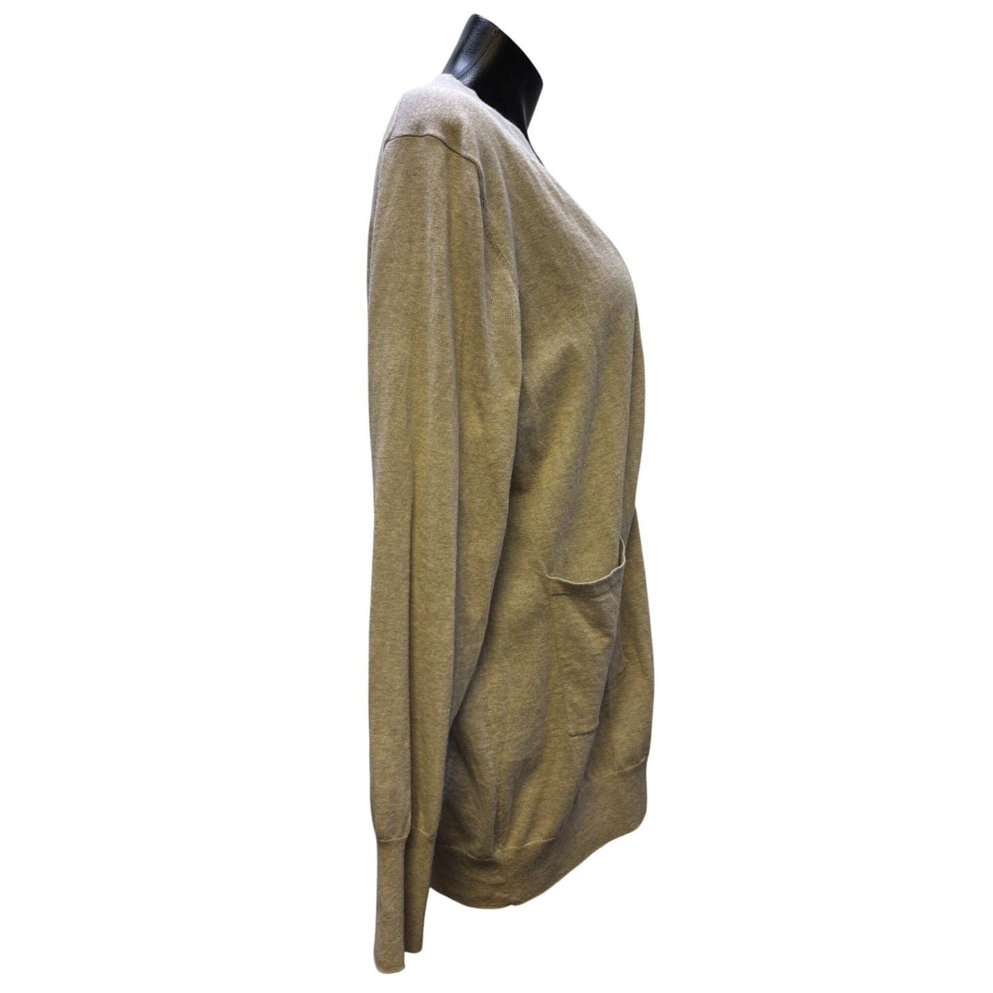 NWT Estheme Cashmere Cardigan Sweater Gray L