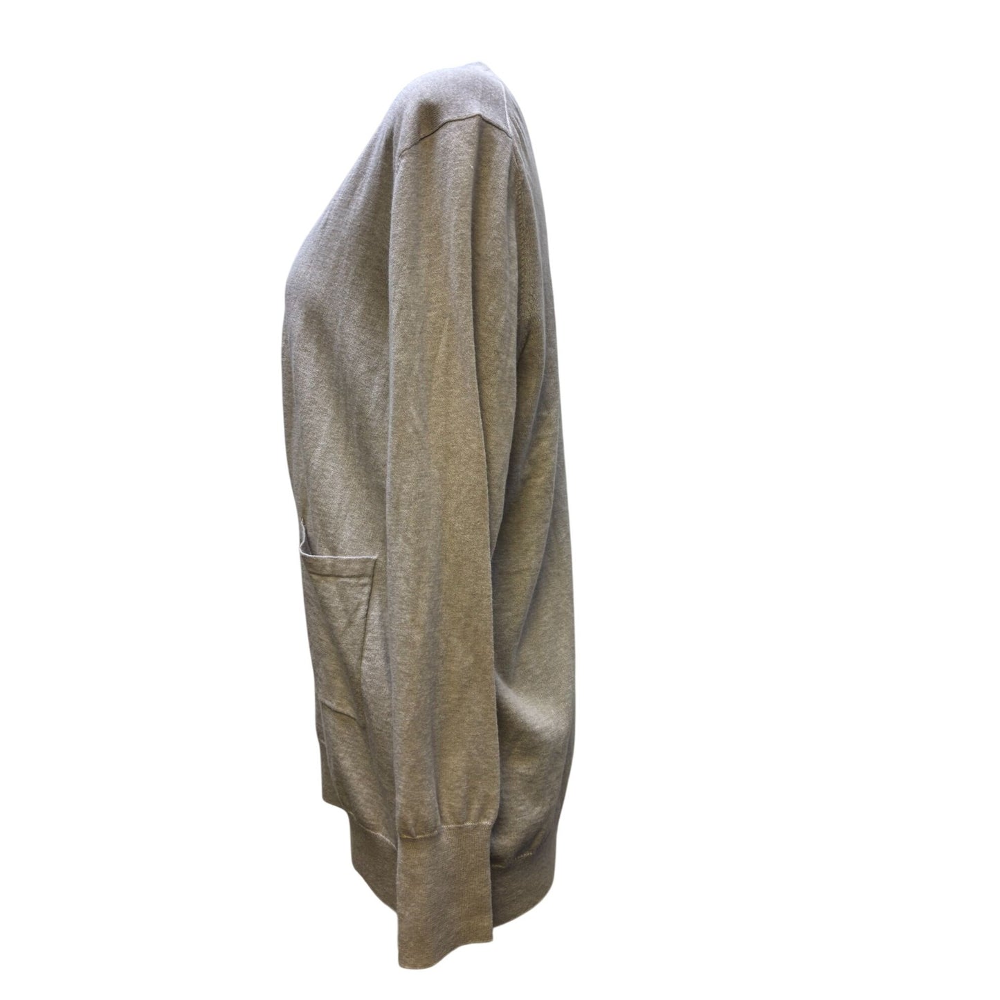 NWT Estheme Cashmere Cardigan Sweater Gray L