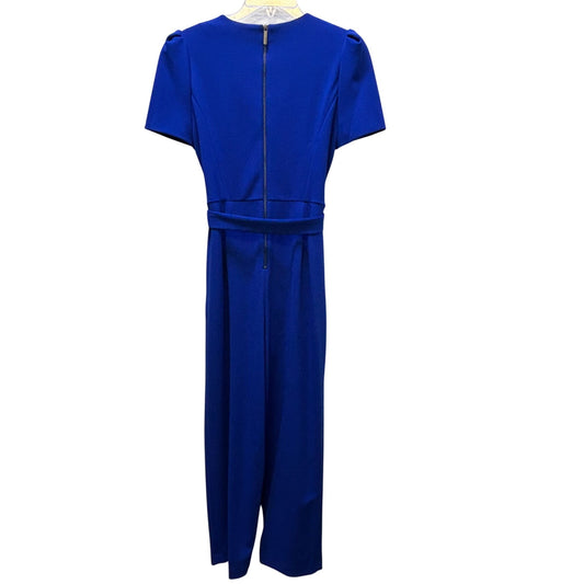 Calvin Klein Blue Jumpsuit With Belt Short Sleeves  Back Zipper Closure 6
