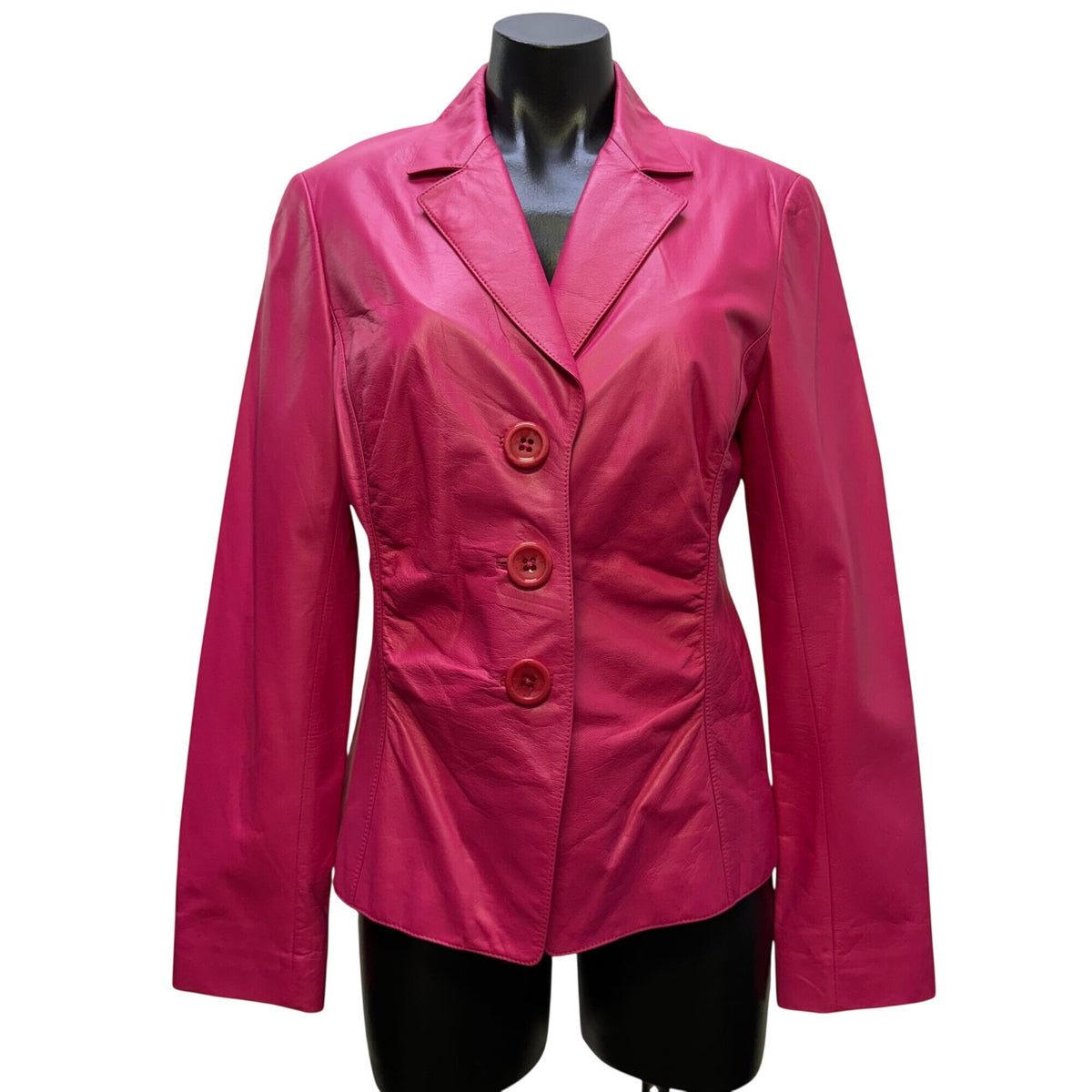Lafayette 148 Pink Leather Jacket Size 10