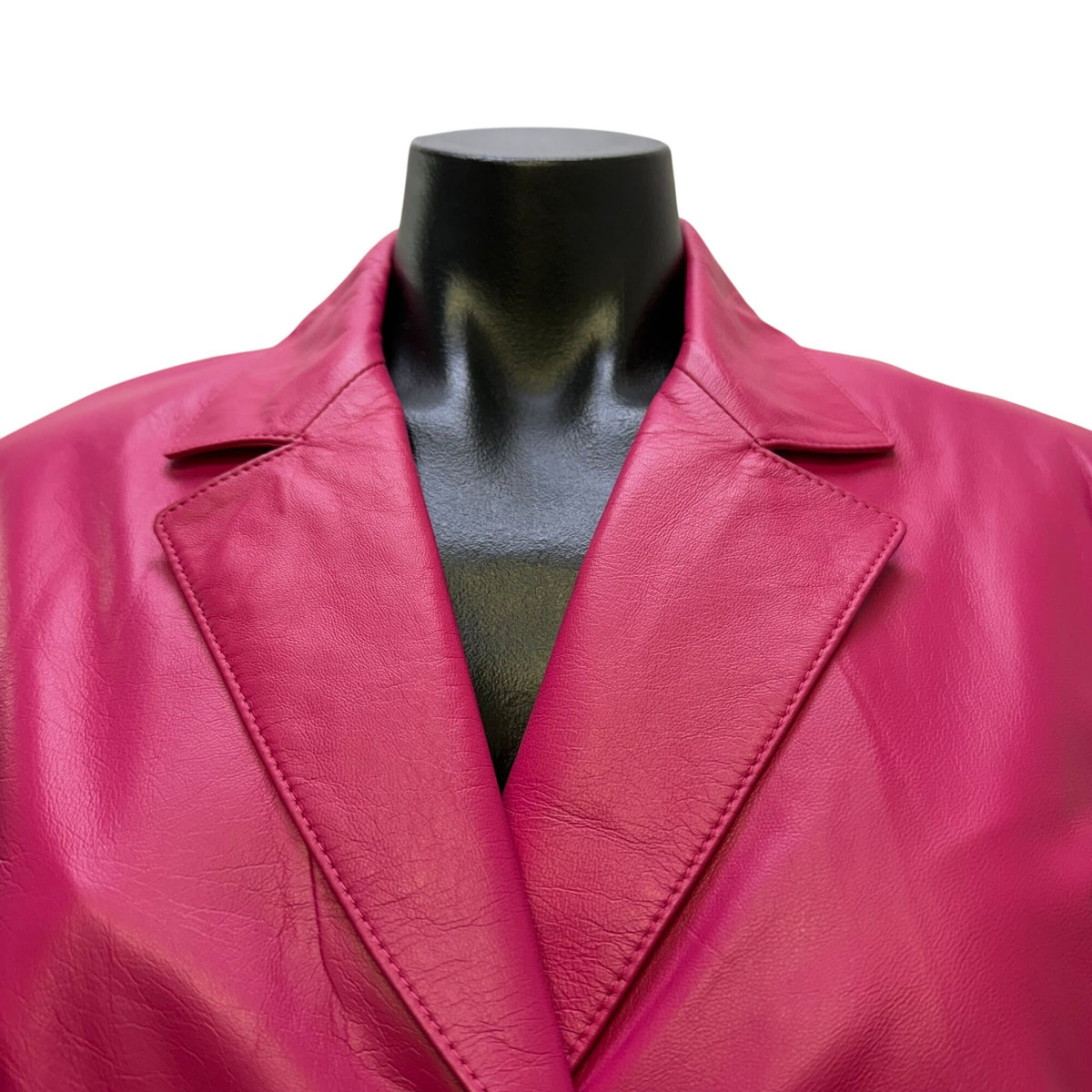 Lafayette 148 Pink Leather Jacket Size 10