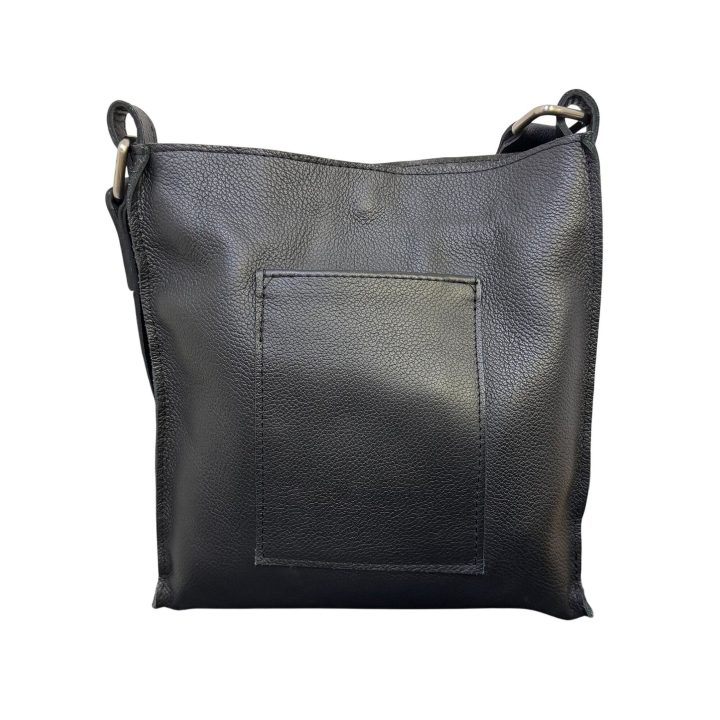 Cripple Creek Leather Studded Black Shoulder Bag