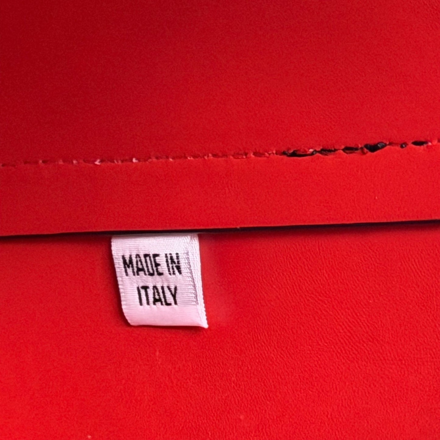 Mansur Gavriel Black Leather Bucket Bag With Red Interior Adjustable Shoulder Strap