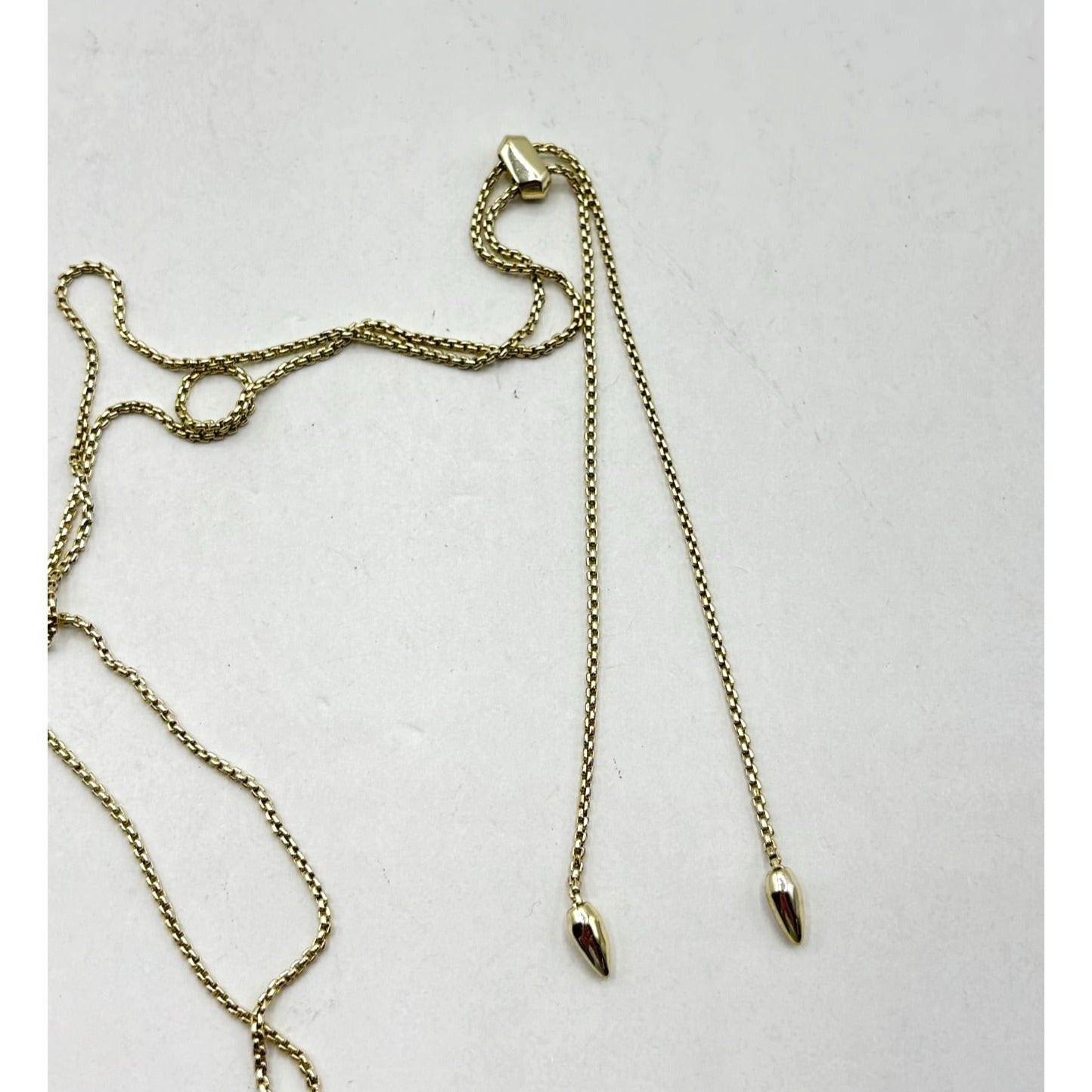 Kendra Scott Gold Pendant Necklace With Black Stone