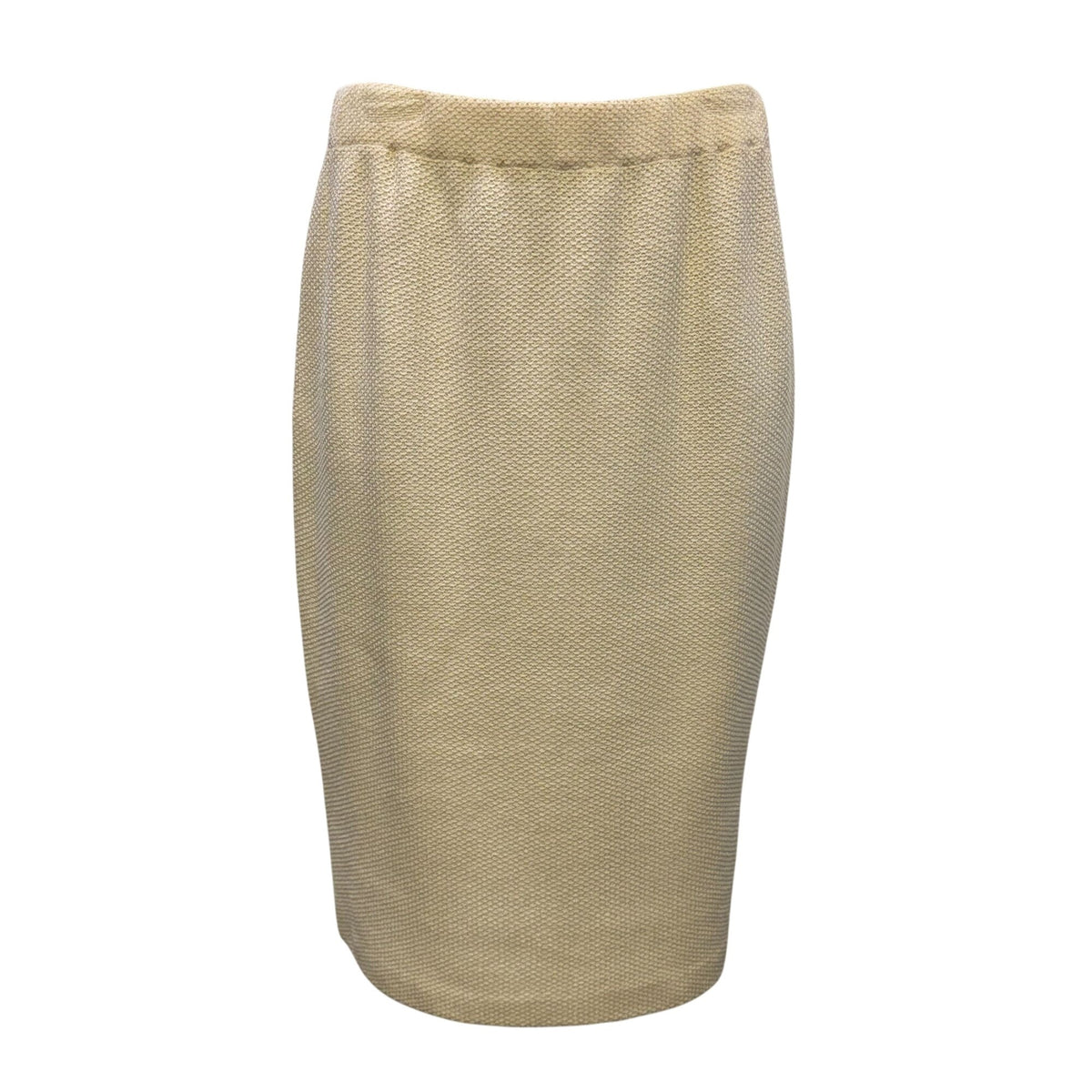 NWT St. John Collection Cream Wool Blend Pencil Skirt Size 4