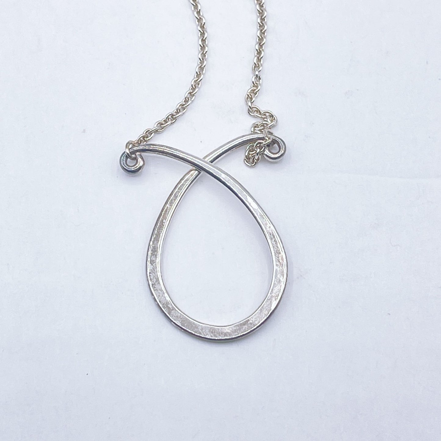 James Avery 925 Silver Charm Holder Knot Necklace 22"