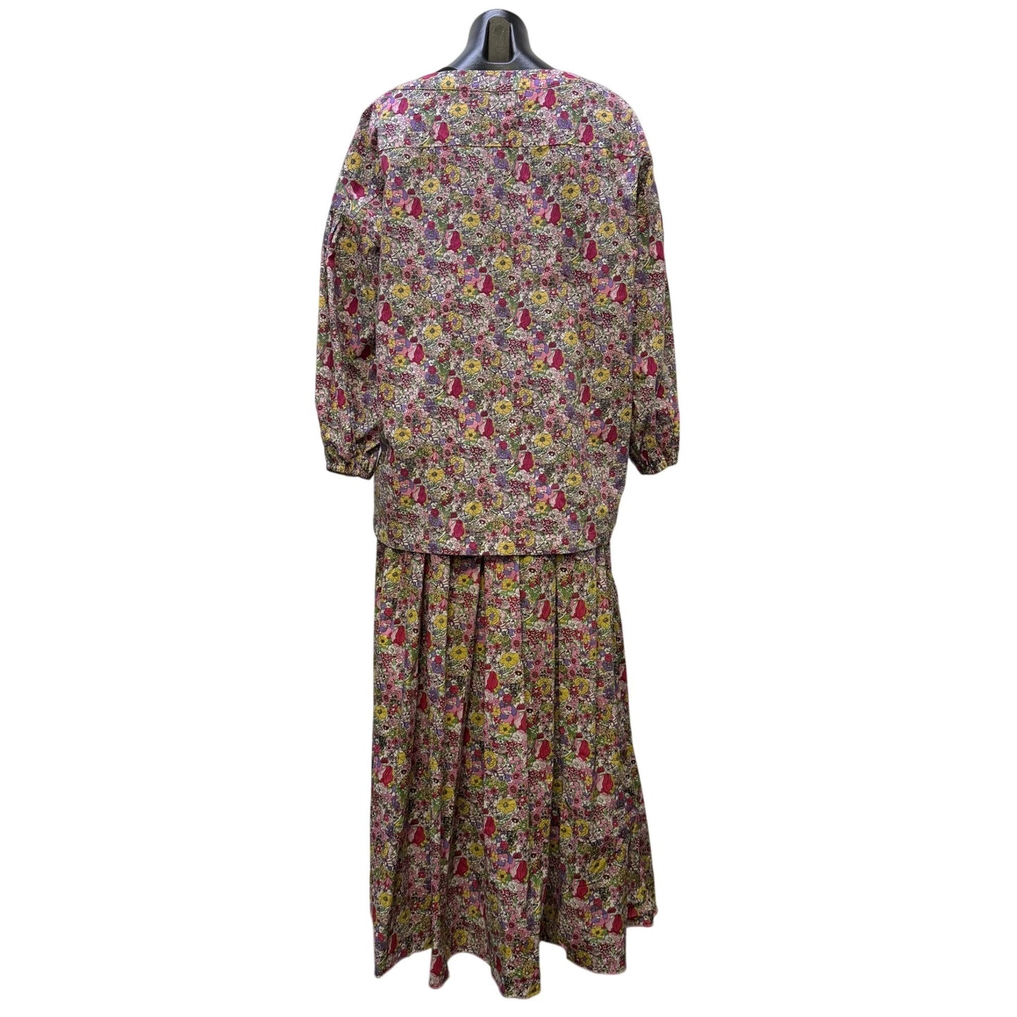 Buru 2-Piece Floral Blouse & Maxi Skirt Set Multi-Color XL