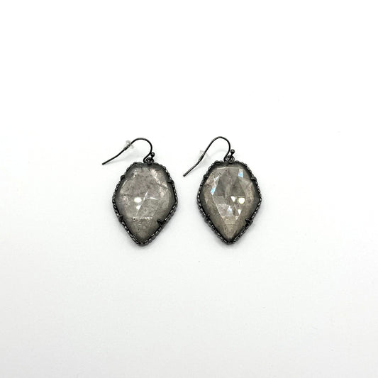Kendra Scott Gray Labradorite Drop Earrings