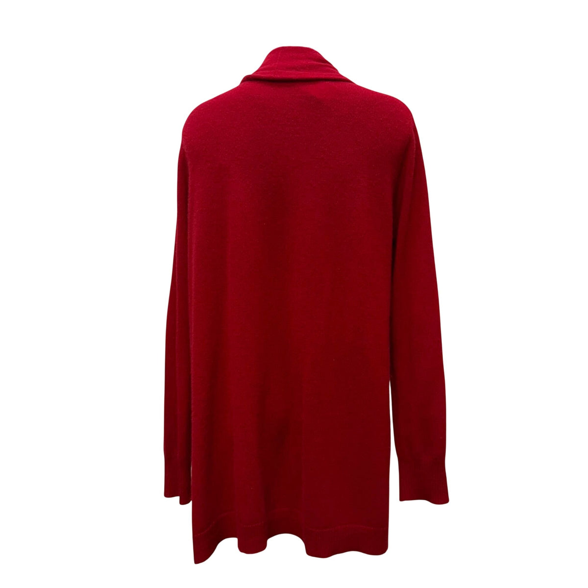 Neiman Marcus Cashmere Red Open Front Cardigan 2X