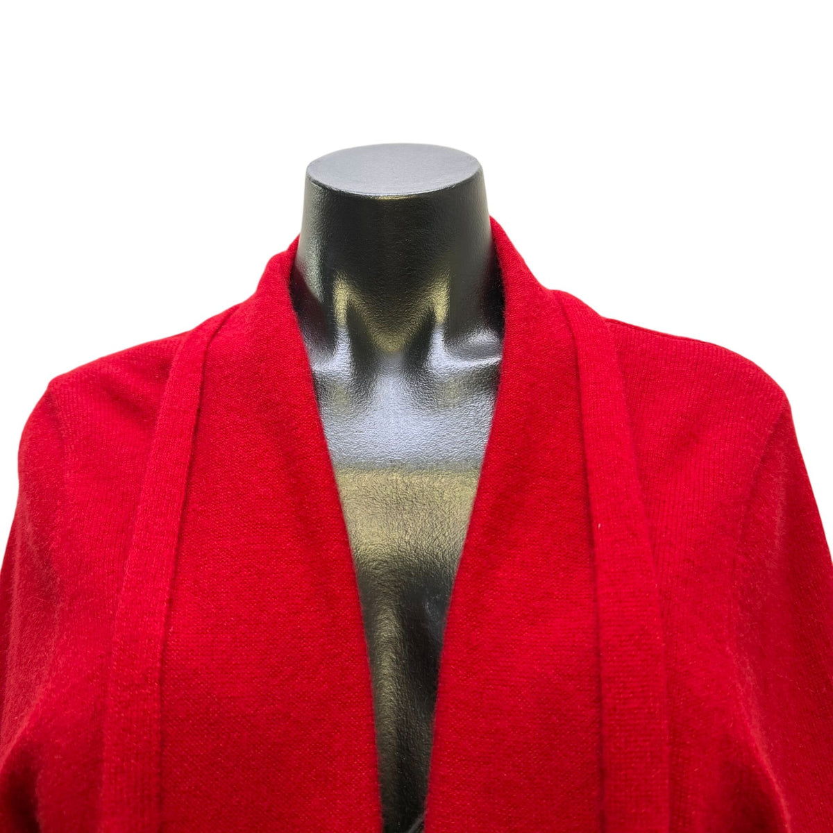 Neiman Marcus Cashmere Red Open Front Cardigan 2X
